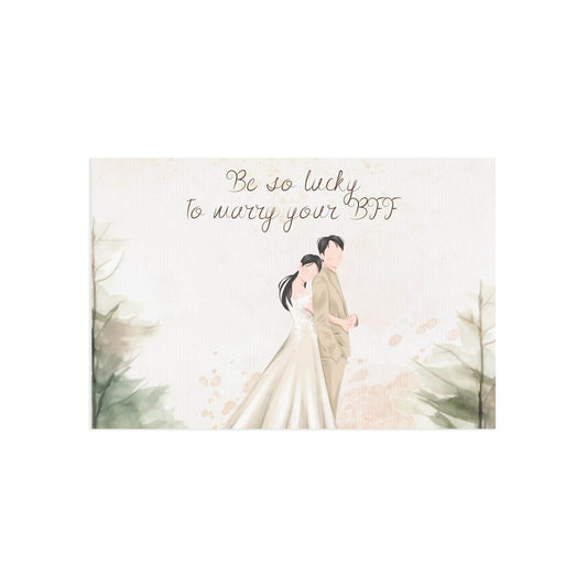 The Dreamer's Bookshop Cute "Your BFF" Wedding Card - The Dreamer's Bookshop.