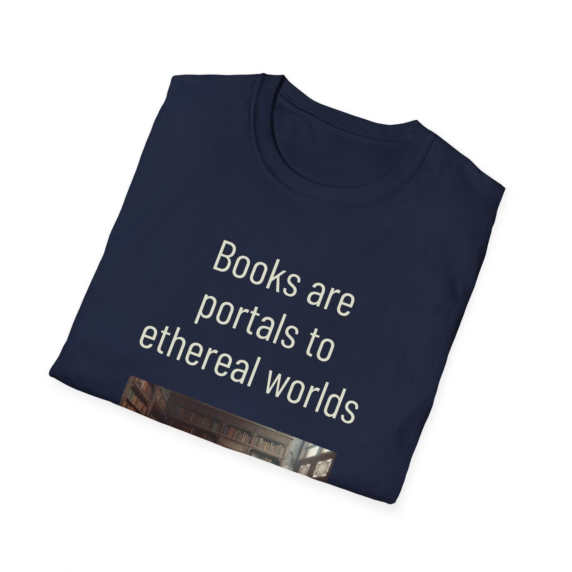 Unisex Softstyle T-Shirt - 'Portals' Inspirational - The Dreamer's Bookshop.