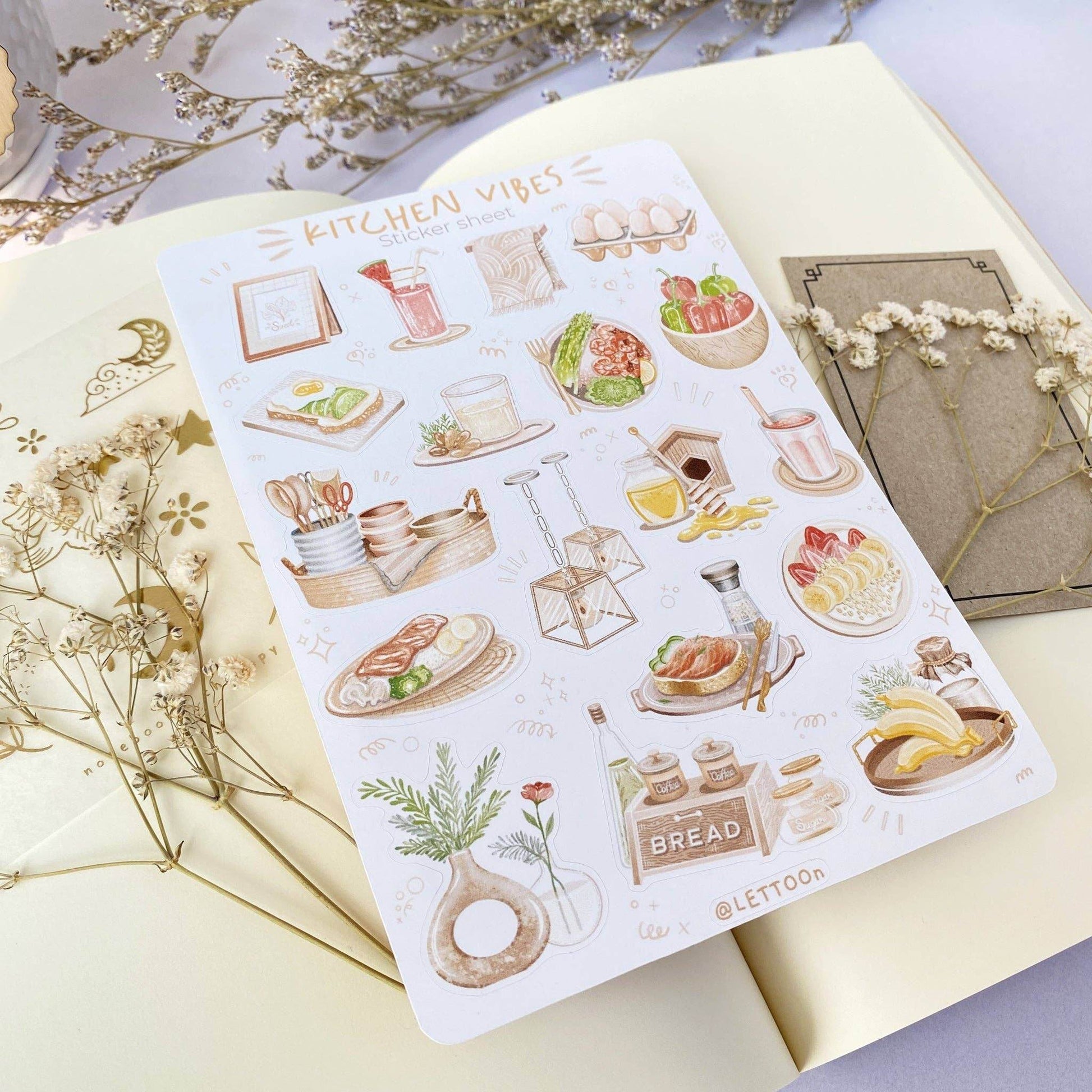 LETTOOn - Stickervel - Keuken Sfeer - The Dreamer's Bookshop.