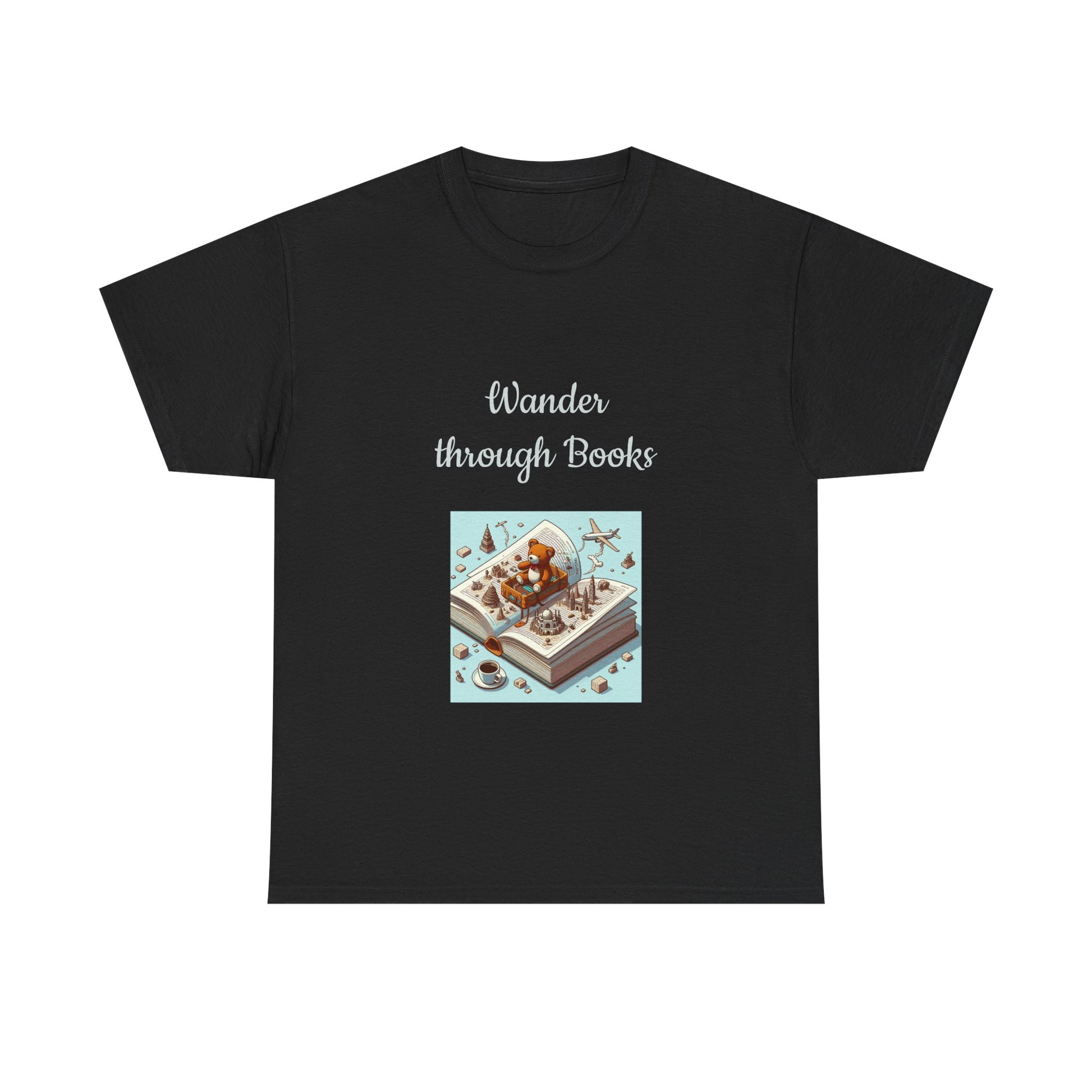 Book Lover's Unisex Heavy Cotton Tee - "Wander" - The Dreamer's Bookshop.