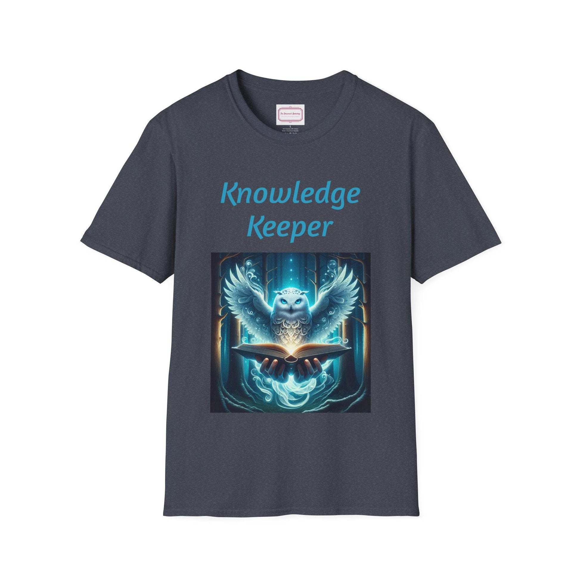Knowledge Keeper Owl T-Shirt for Book Lovers - Proud Reader - The Dreamer's Bookshop.