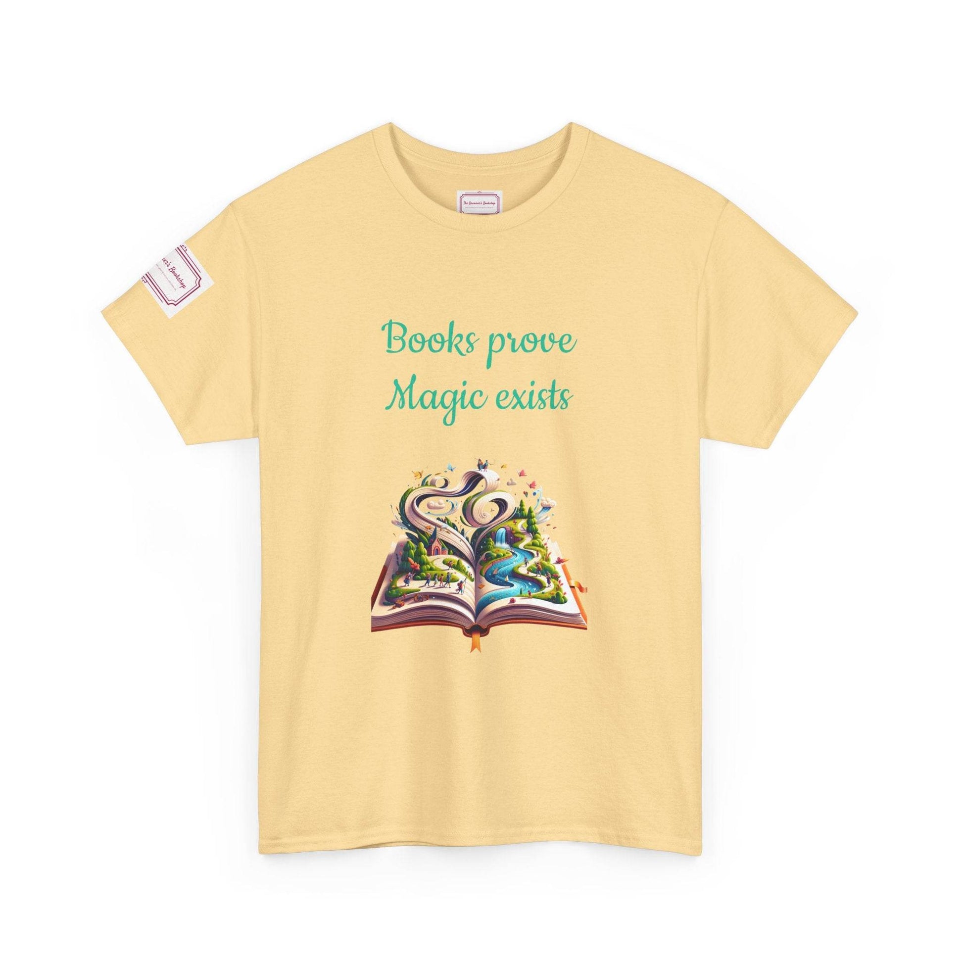Magic exists - Unisex Heavy Cotton Tee - Perfect for Book Lovers - The Dreamer's Bookshop.
