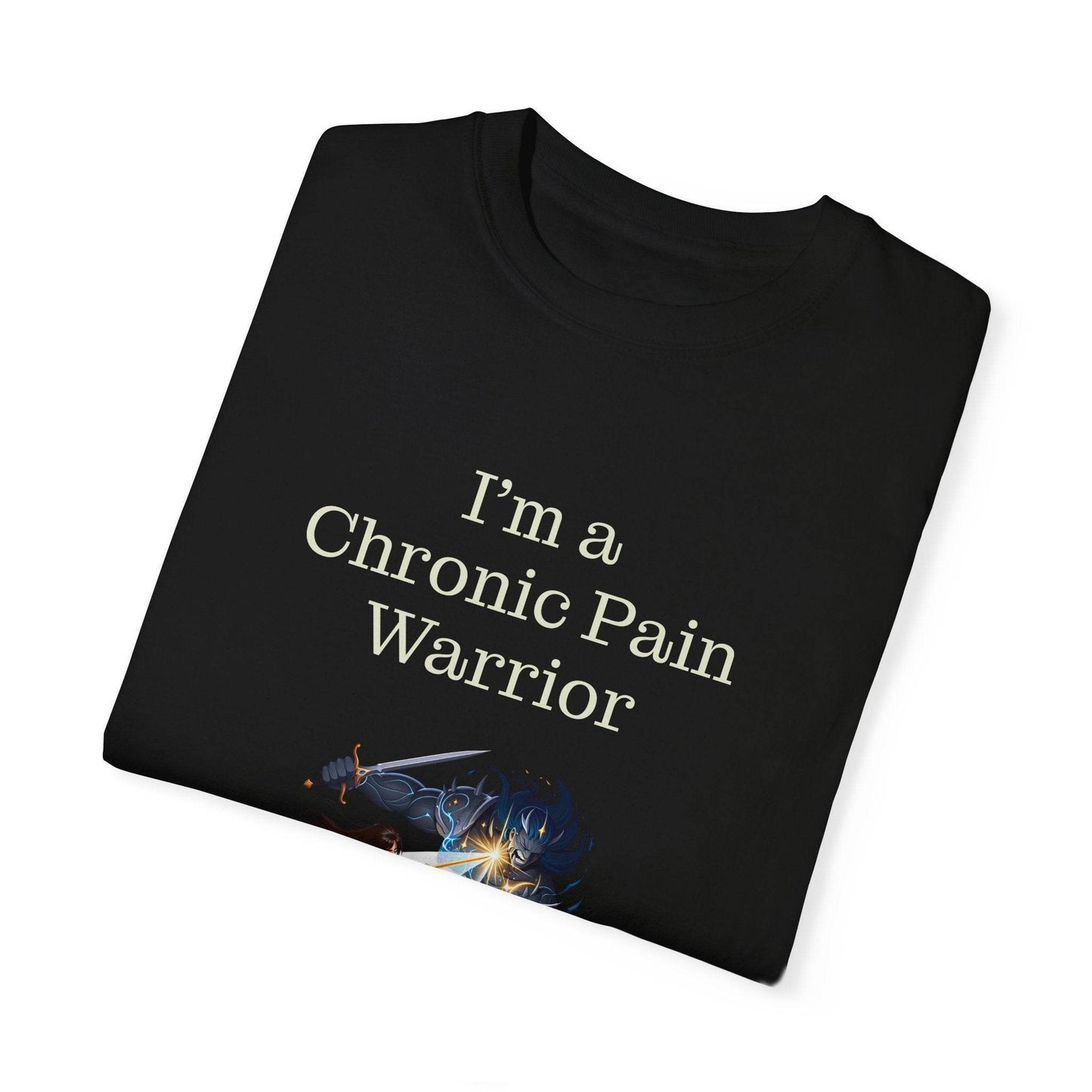 Chronic Pain Warrior Unisex Garment-Dyed T-Shirt - Empowering Supportive Apparel - The Dreamer's Bookshop.