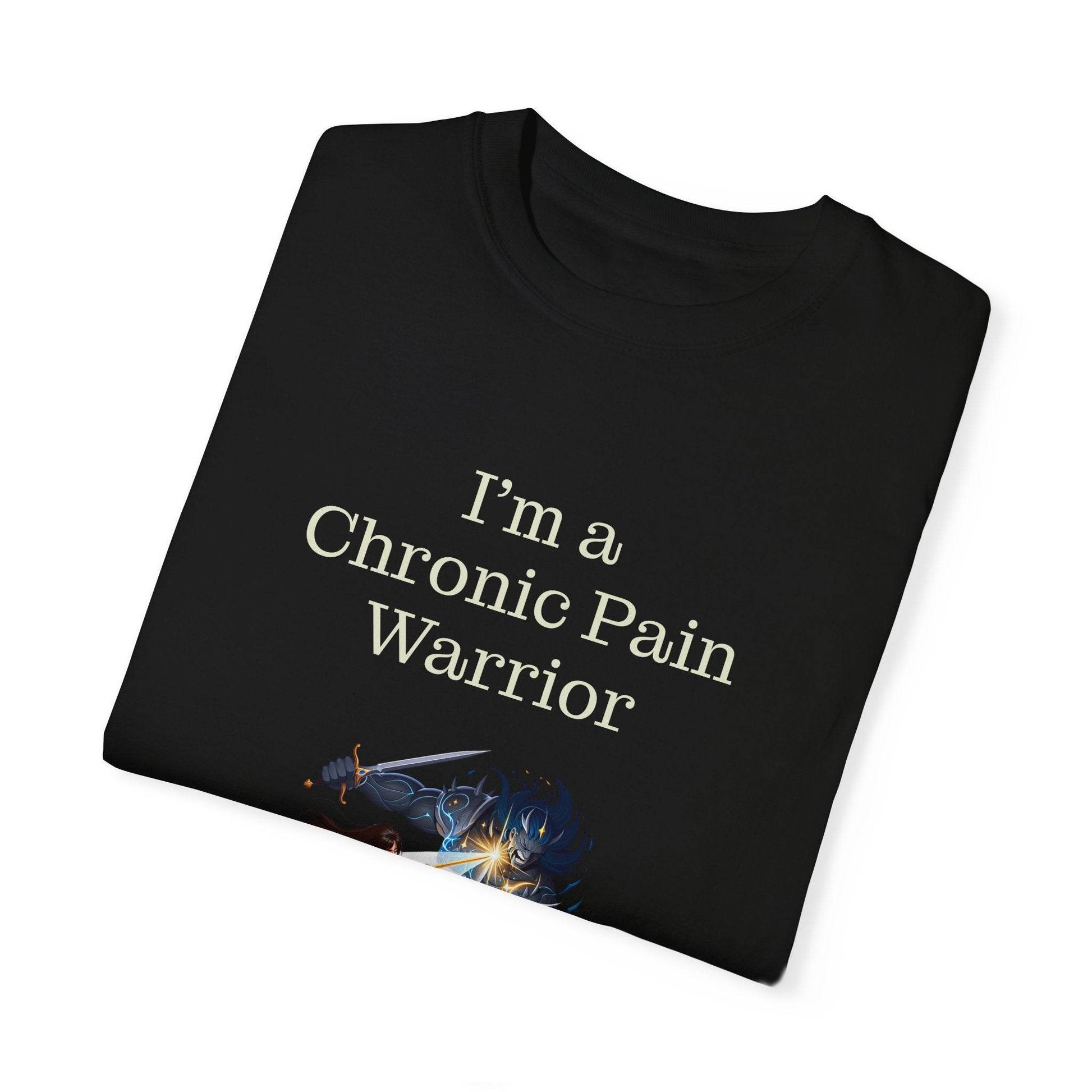 Chronic Pain Warrior Unisex Garment-Dyed T-Shirt - Empowering Supportive Apparel - The Dreamer's Bookshop.