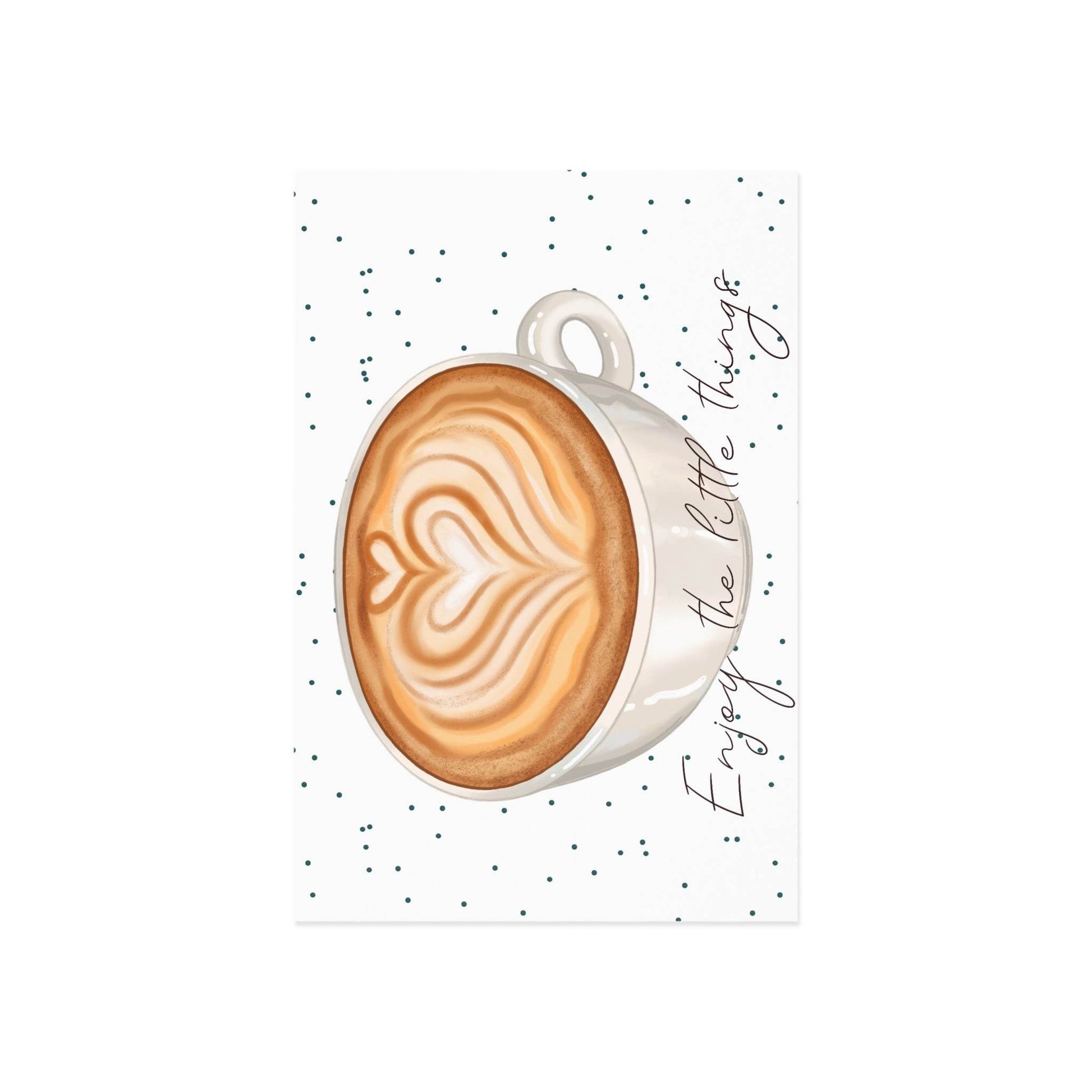 The Dreamer's Bookshop "Coffee" Enjoy the Little Things Card - The Dreamer's Bookshop.