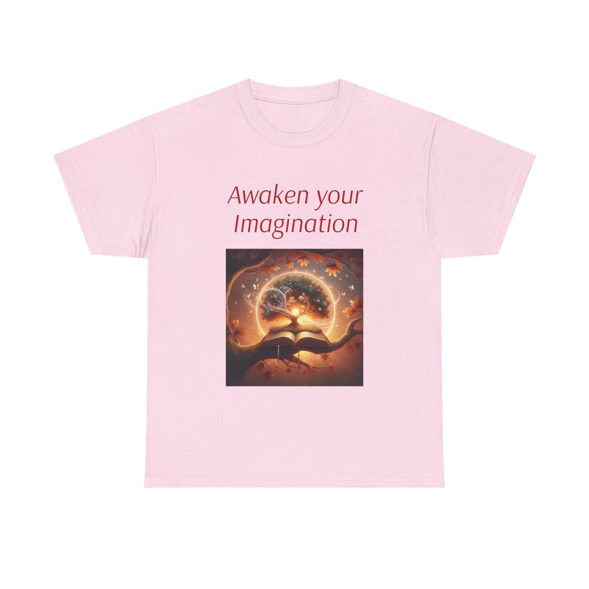 Awaken Your Imagination Unisex Heavy Cotton Tee - Inspiring Art Shirt - The Dreamer's Bookshop.