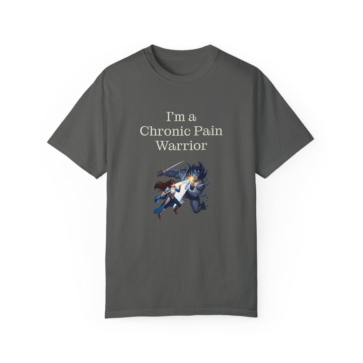 Chronic Pain Warrior Unisex Garment-Dyed T-Shirt - Empowering Supportive Apparel - The Dreamer's Bookshop.