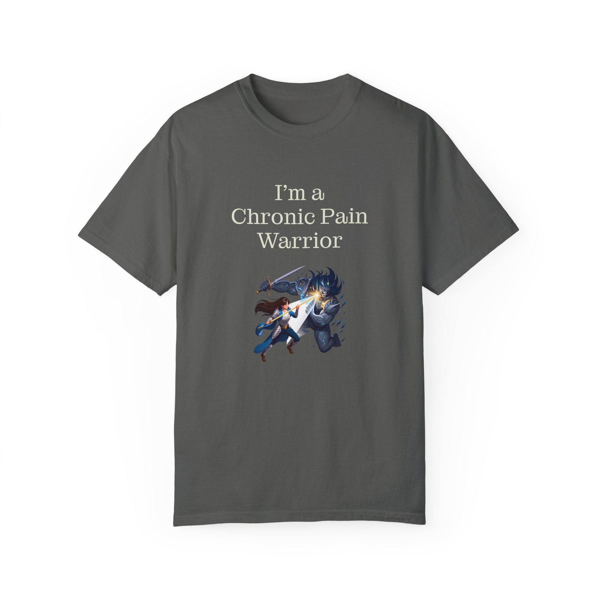 Chronic Pain Warrior Unisex Garment-Dyed T-Shirt - Empowering Supportive Apparel - The Dreamer's Bookshop.