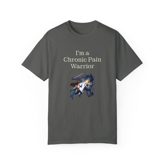 Chronic Pain Warrior Unisex Garment-Dyed T-Shirt - Empowering Supportive Apparel - The Dreamer's Bookshop.