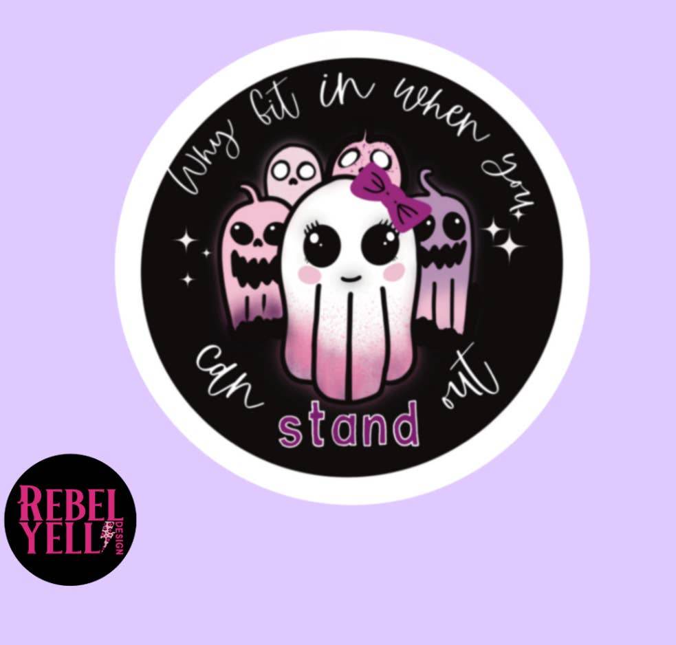 Rebel Yell Design - Spookachtige motiverende stickers (Variant 5) - The Dreamer's Bookshop.