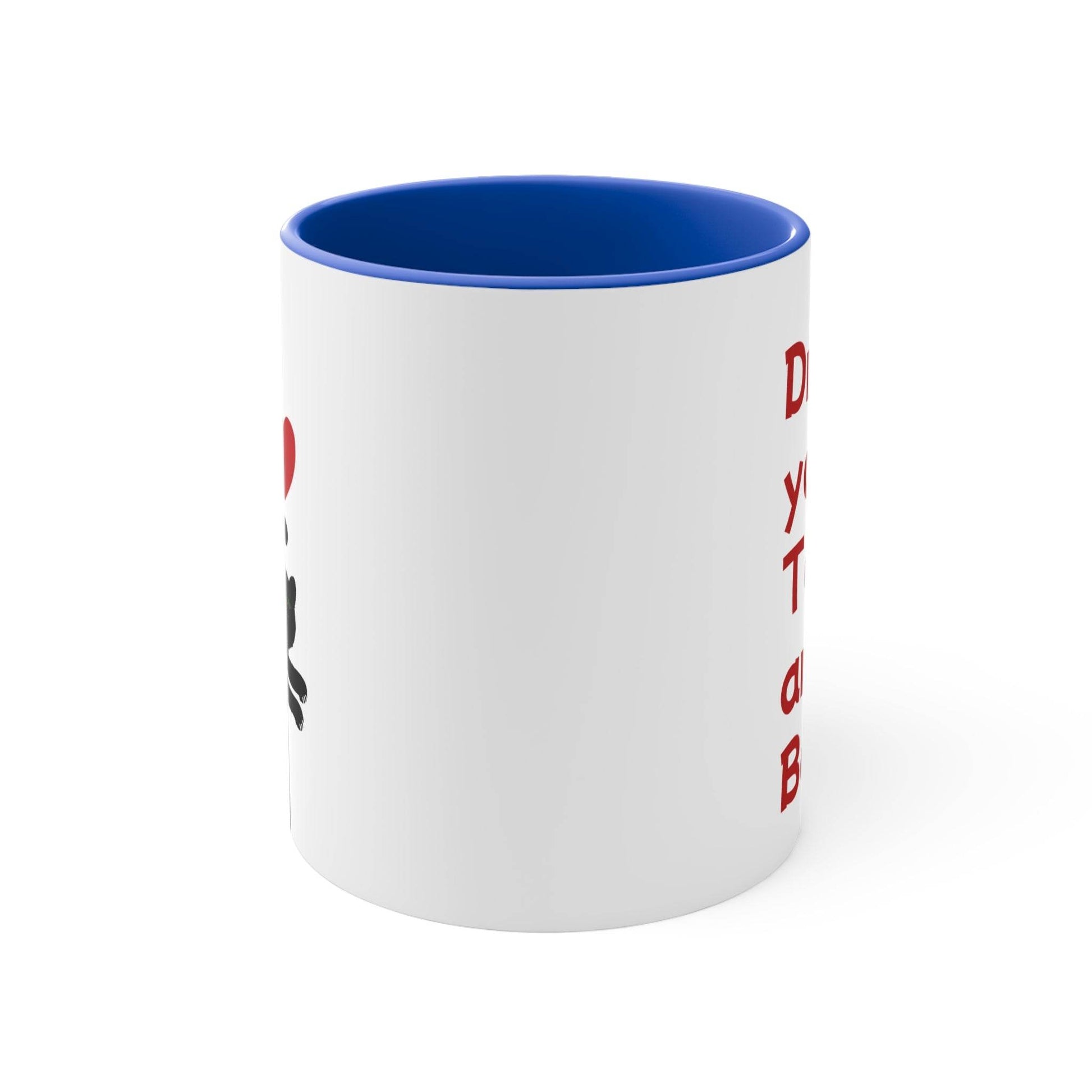 Funny Cat Love Accent Mug - 11oz Drink your Tea Cup - The Dreamer's Bookshop.