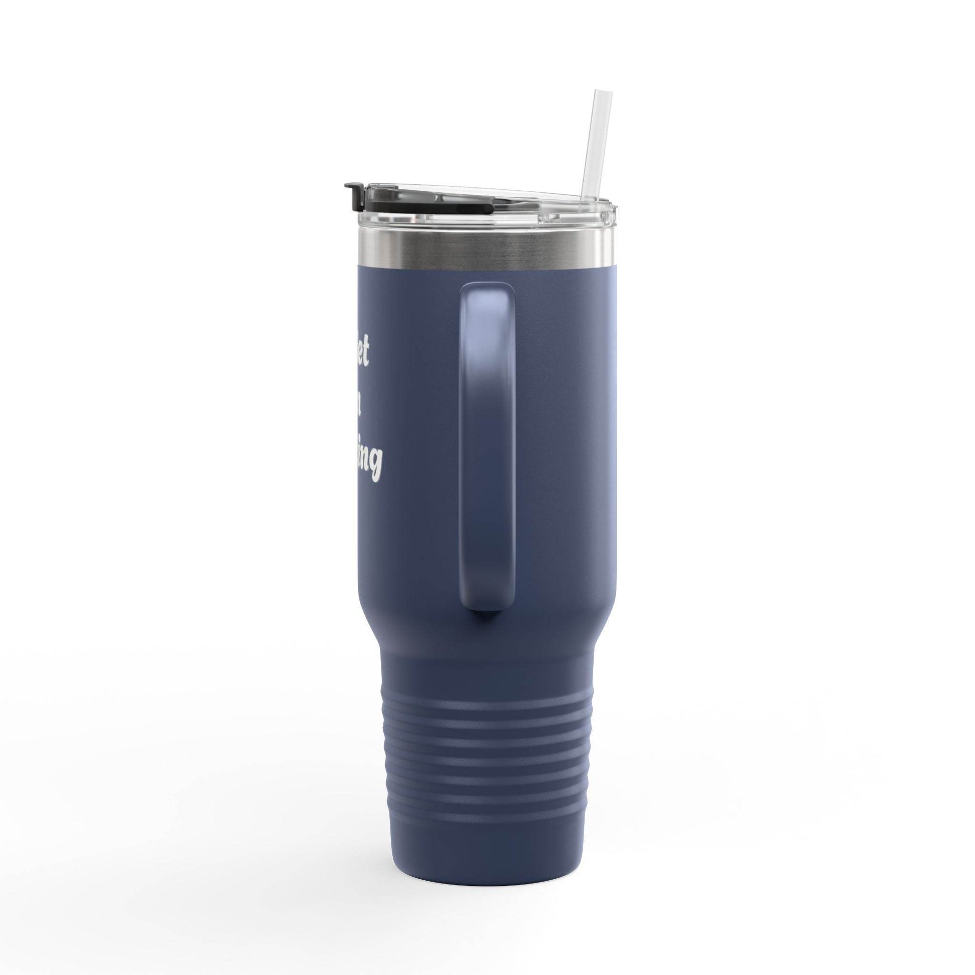 Quiet I'm Writing Insulated Travel Mug - 40oz Red Coffee Cup - The Dreamer's Bookshop.