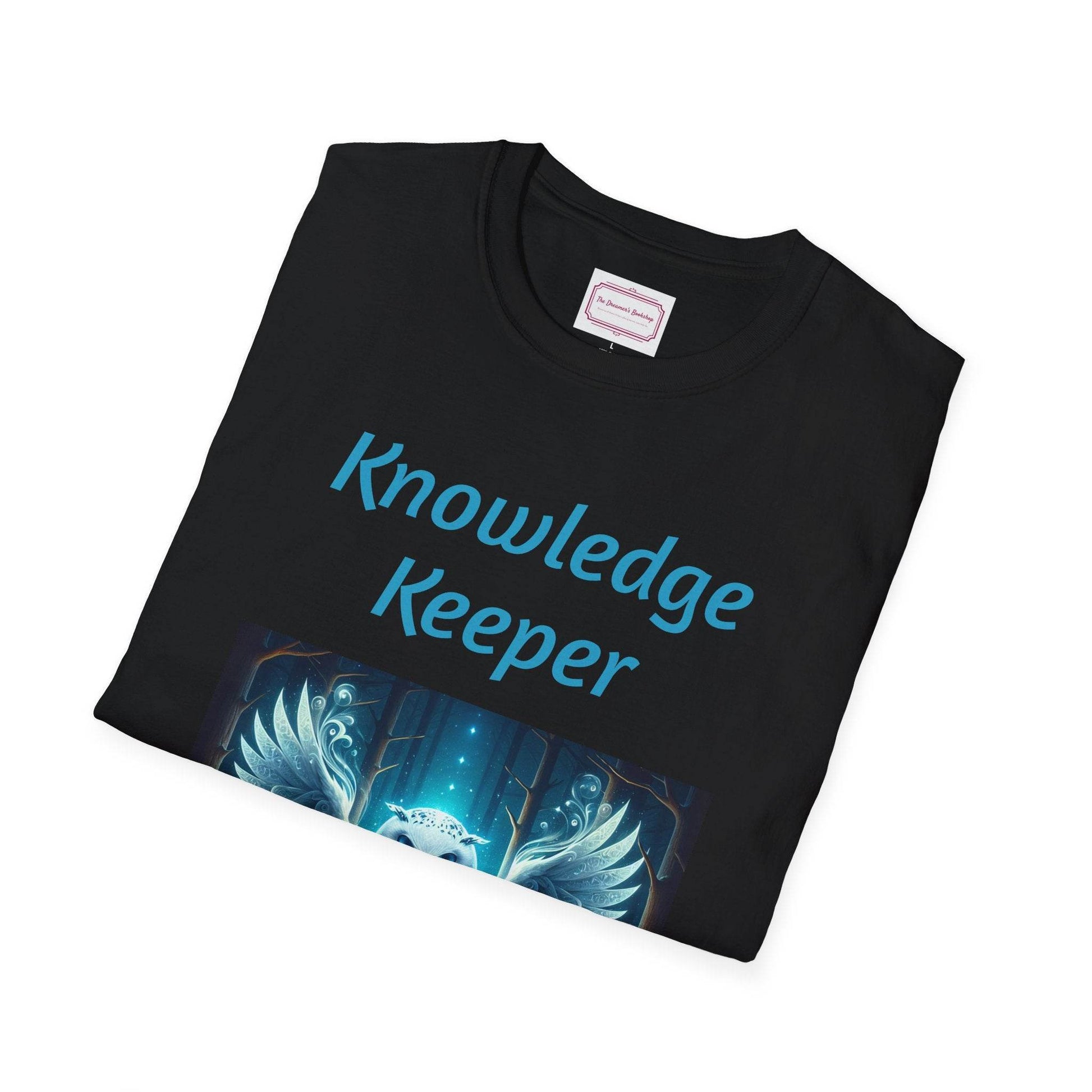 Knowledge Keeper Owl T-Shirt for Book Lovers - Proud Reader - The Dreamer's Bookshop.