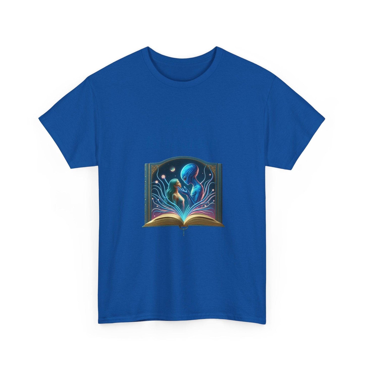 Sci-Fi - Graphic Tee - Unisex Heavy Cotton T-Shirt Alien Romance Books - The Dreamer's Bookshop.