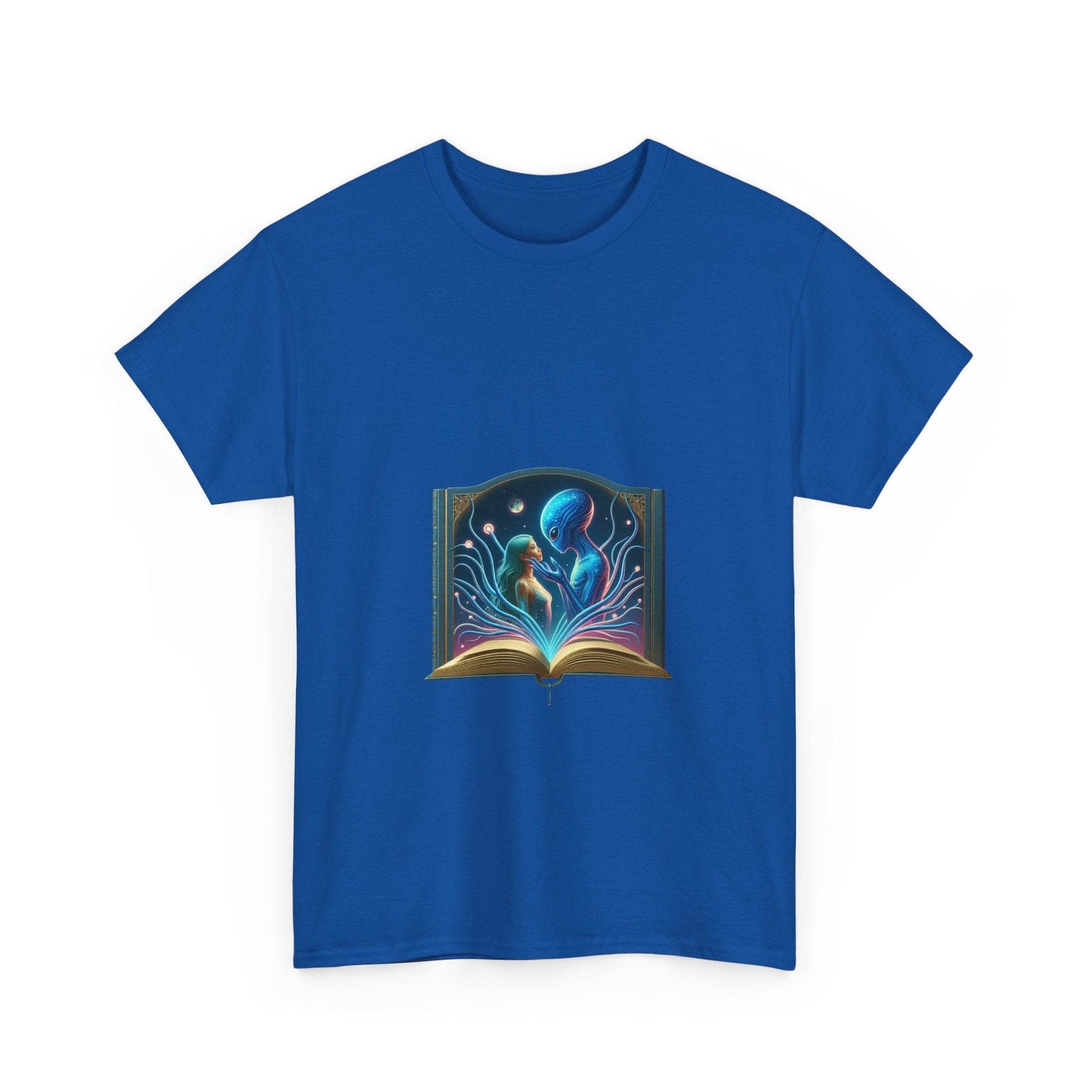 Sci-Fi - Graphic Tee - Unisex Heavy Cotton T-Shirt Alien Romance Books - The Dreamer's Bookshop.