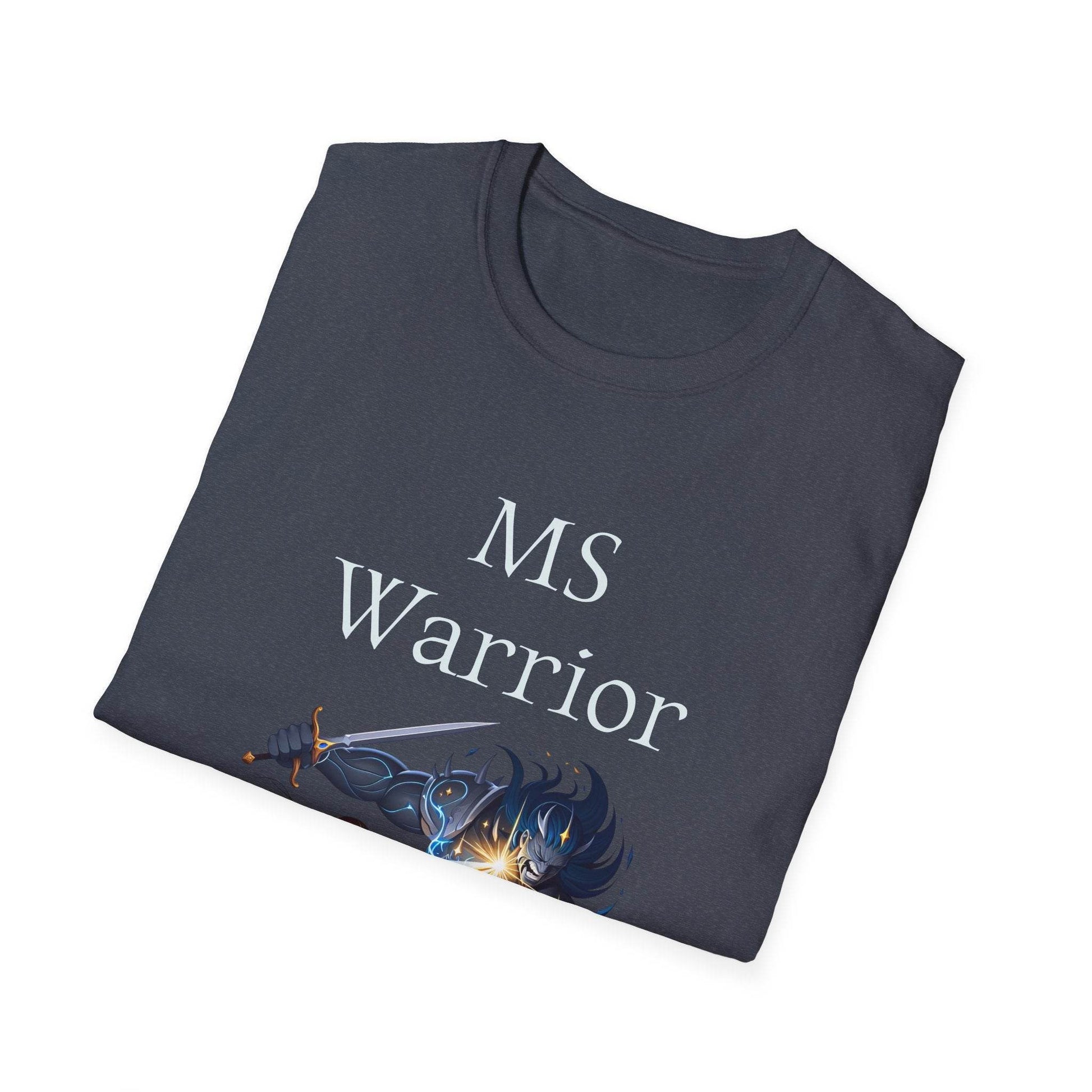 M.S. Warrior Unisex Softstyle T-Shirt - Empowering Battle for Women's Health - The Dreamer's Bookshop.
