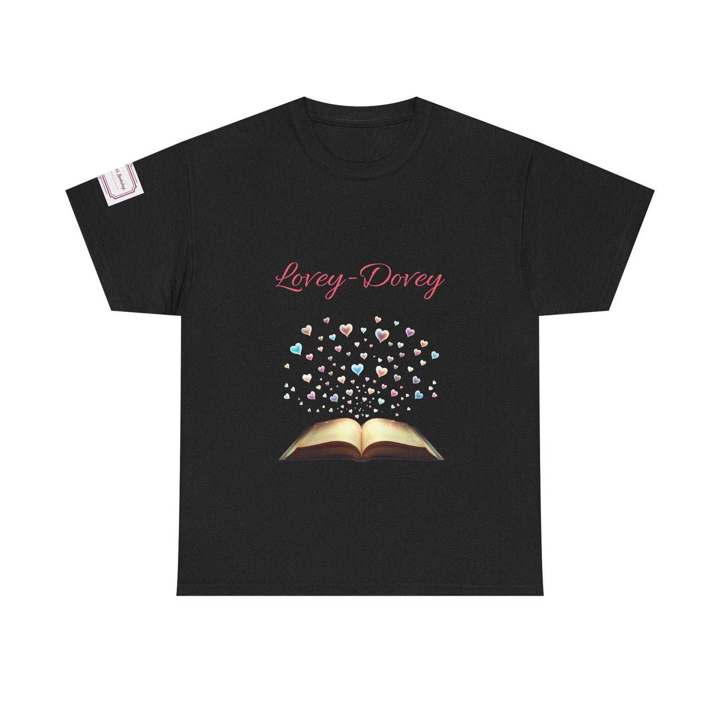 Lovey-Dovey - Graphic Unisex Heavy Cotton Tee - The Dreamer's Bookshop.