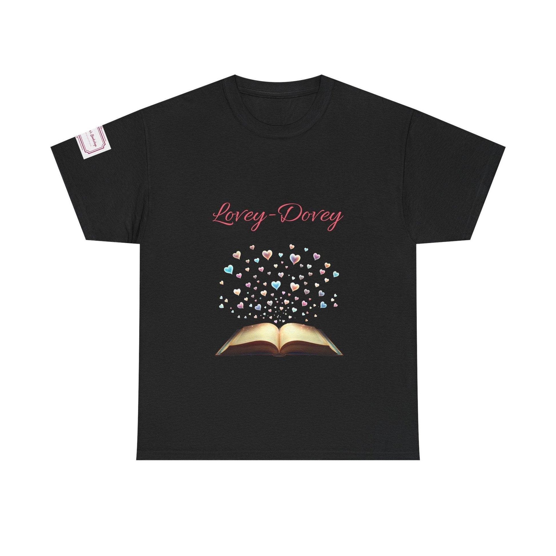 Lovey-Dovey - Graphic Unisex Heavy Cotton Tee - The Dreamer's Bookshop.
