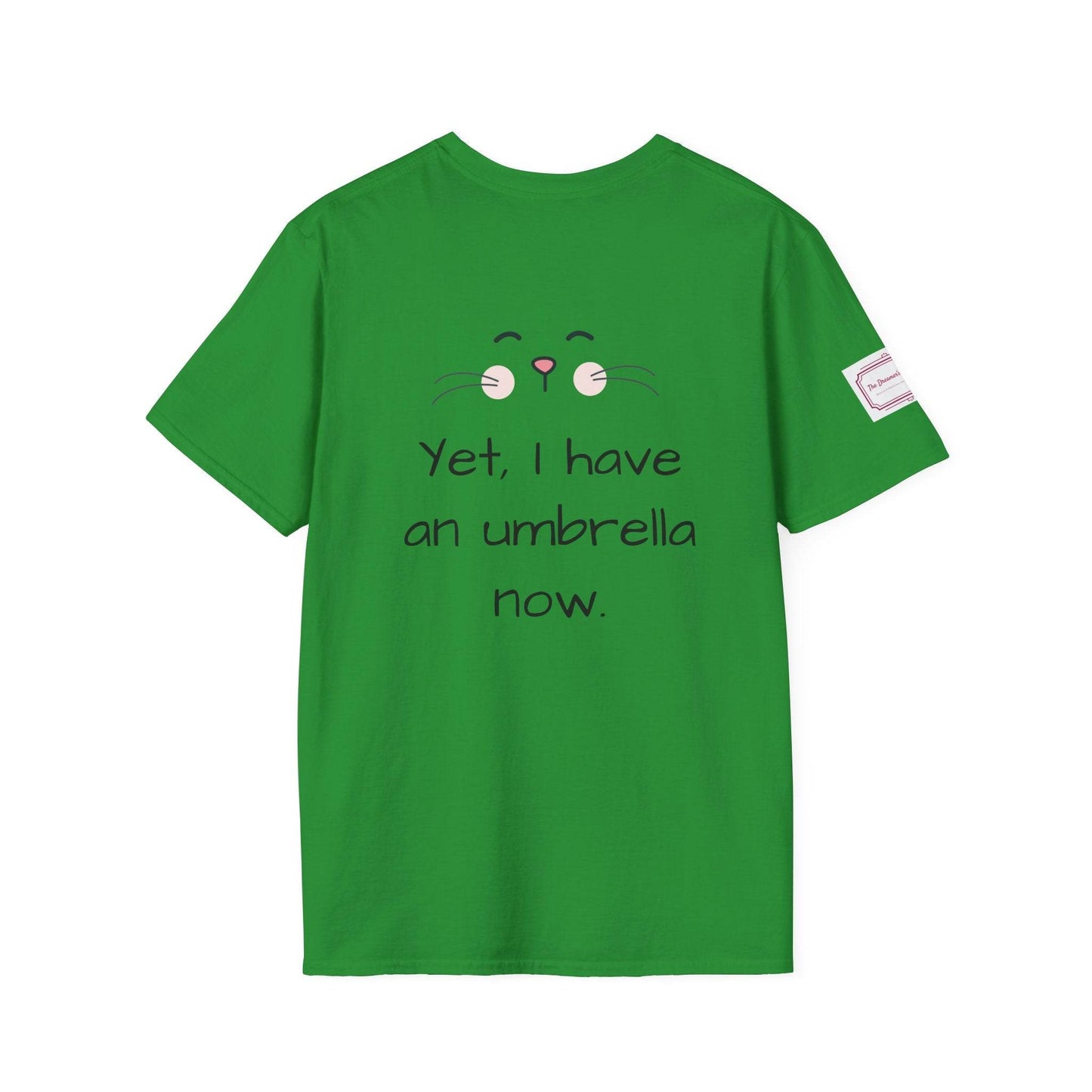 Inspirational Unisex Softstyle T-Shirt - 'Umbrella' Motivational Design - The Dreamer's Bookshop.