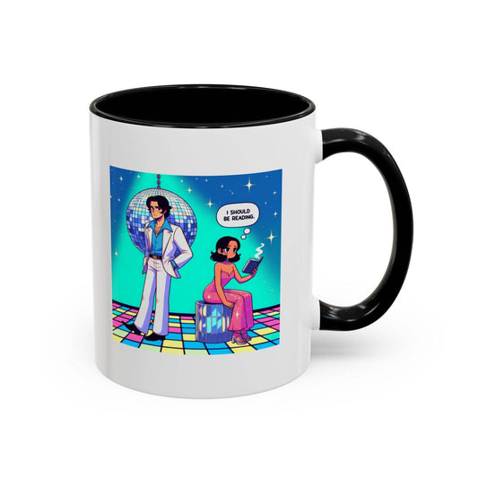 Party Vibe Accent Coffee Mug - Fun Reading Motivation Design - The Dreamer's Bookshop.