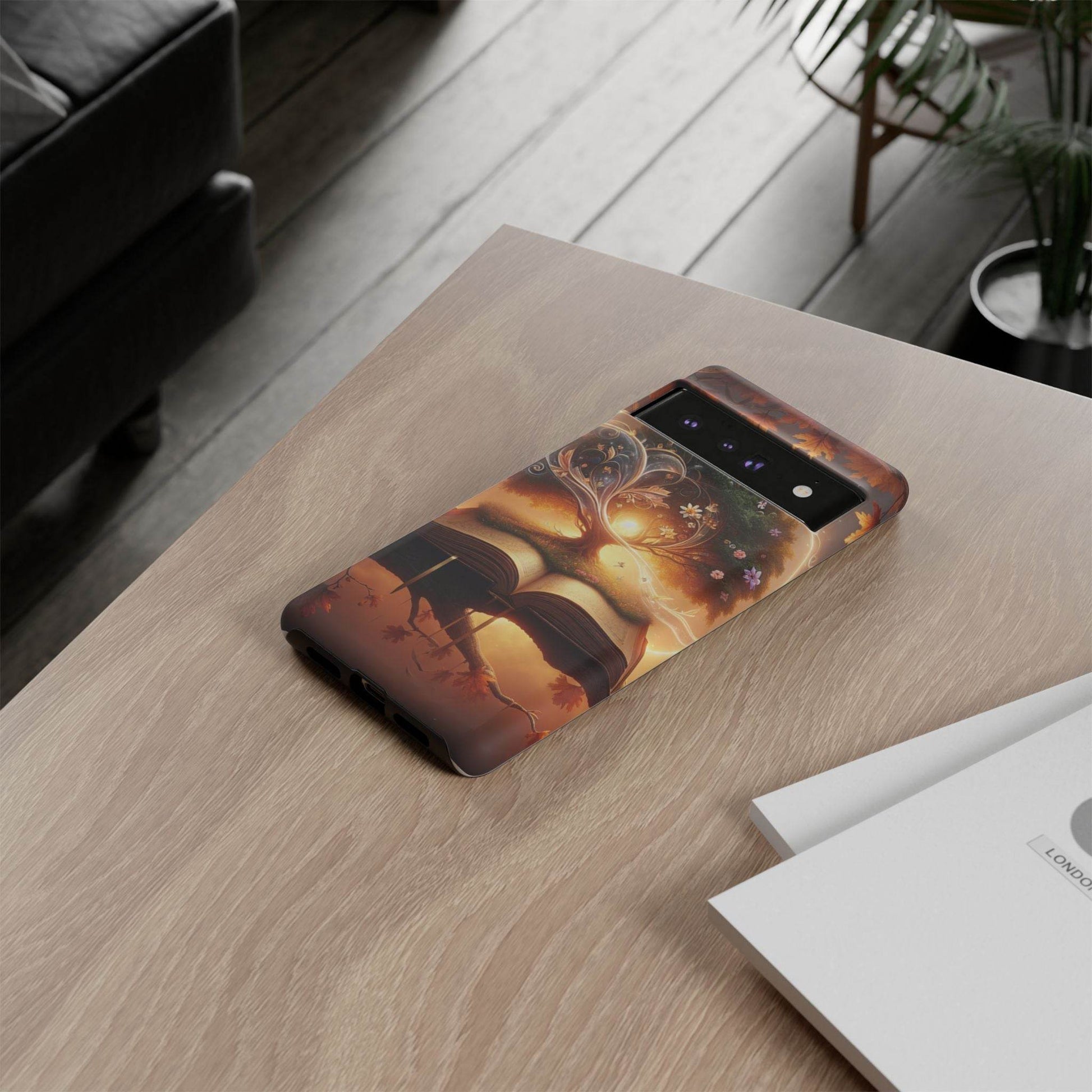 Google & Samsung - Artistic Phone Case with BookishTree Design - Tough Cases - The Dreamer's Bookshop.