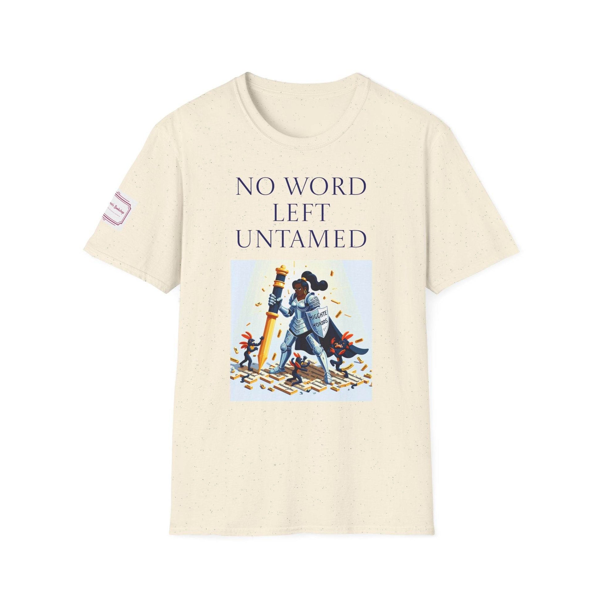 Inspirational Unisex Softstyle T-Shirt - 'No Word' Motivational Design - The Dreamer's Bookshop.
