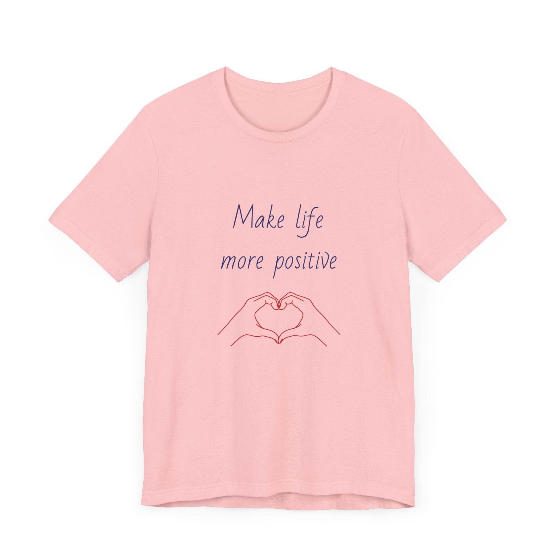 Positive Vibes Unisex Short Sleeve Tee - Make Life More Positive - The Dreamer's Bookshop.