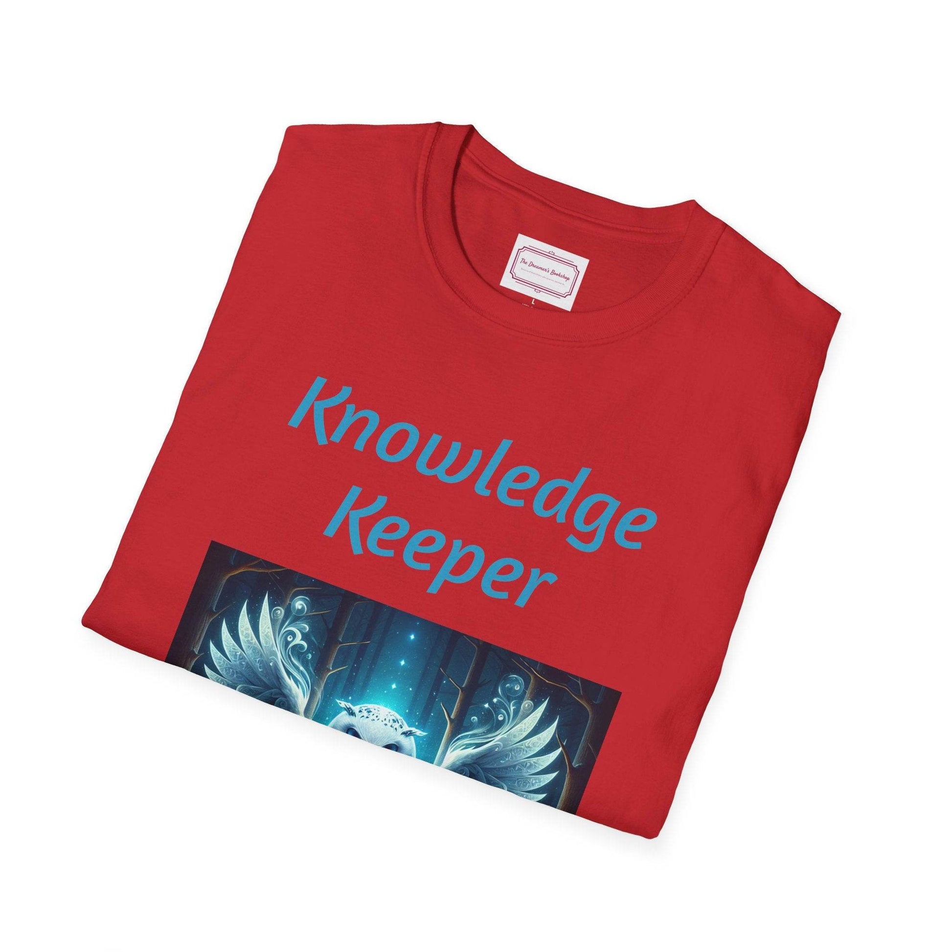 Knowledge Keeper Owl T-Shirt for Book Lovers - Proud Reader - The Dreamer's Bookshop.
