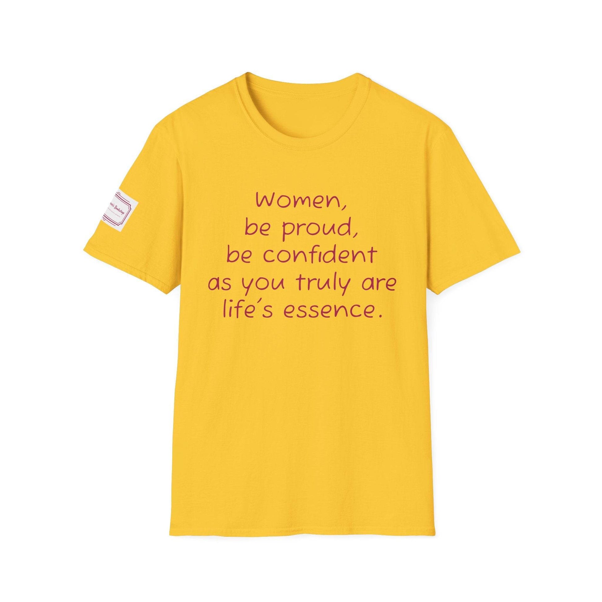 Inspirational Unisex Softstyle T-Shirt - 'Women' Motivational Design - The Dreamer's Bookshop.