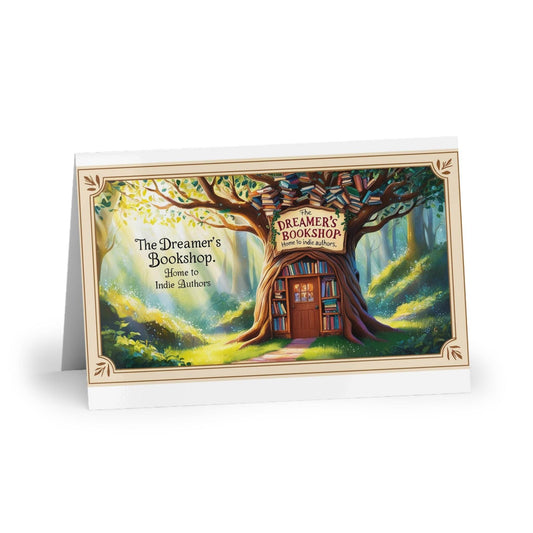 The Dreamer's Bookshop - Tree and Books Card - The Dreamer's Bookshop.