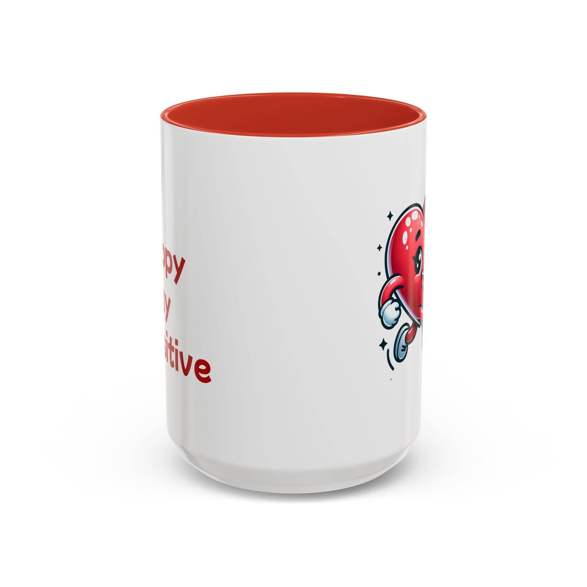 Cute Heart Character Coffee Mug - 11 & 15oz - The Dreamer's Bookshop.