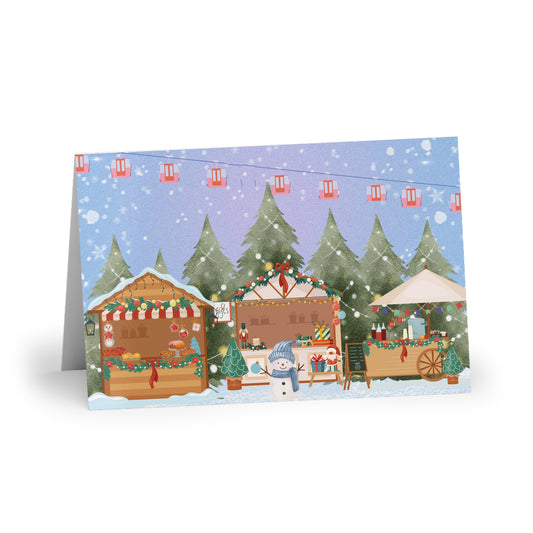The Dreamer's Bookshop "Winter Market" Christmas Card