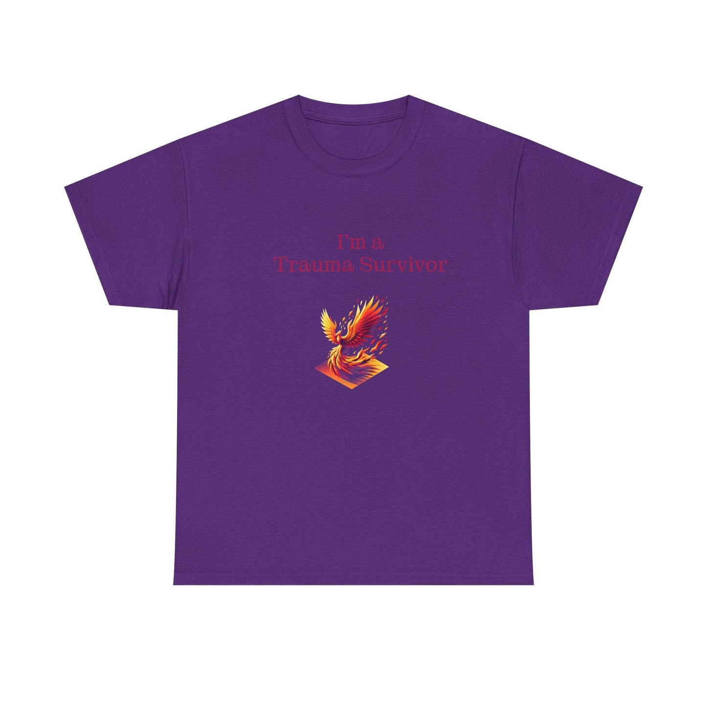 Trauma Survivor Unisex Heavy Cotton Tee - Inspirational T-Shirt - The Dreamer's Bookshop.