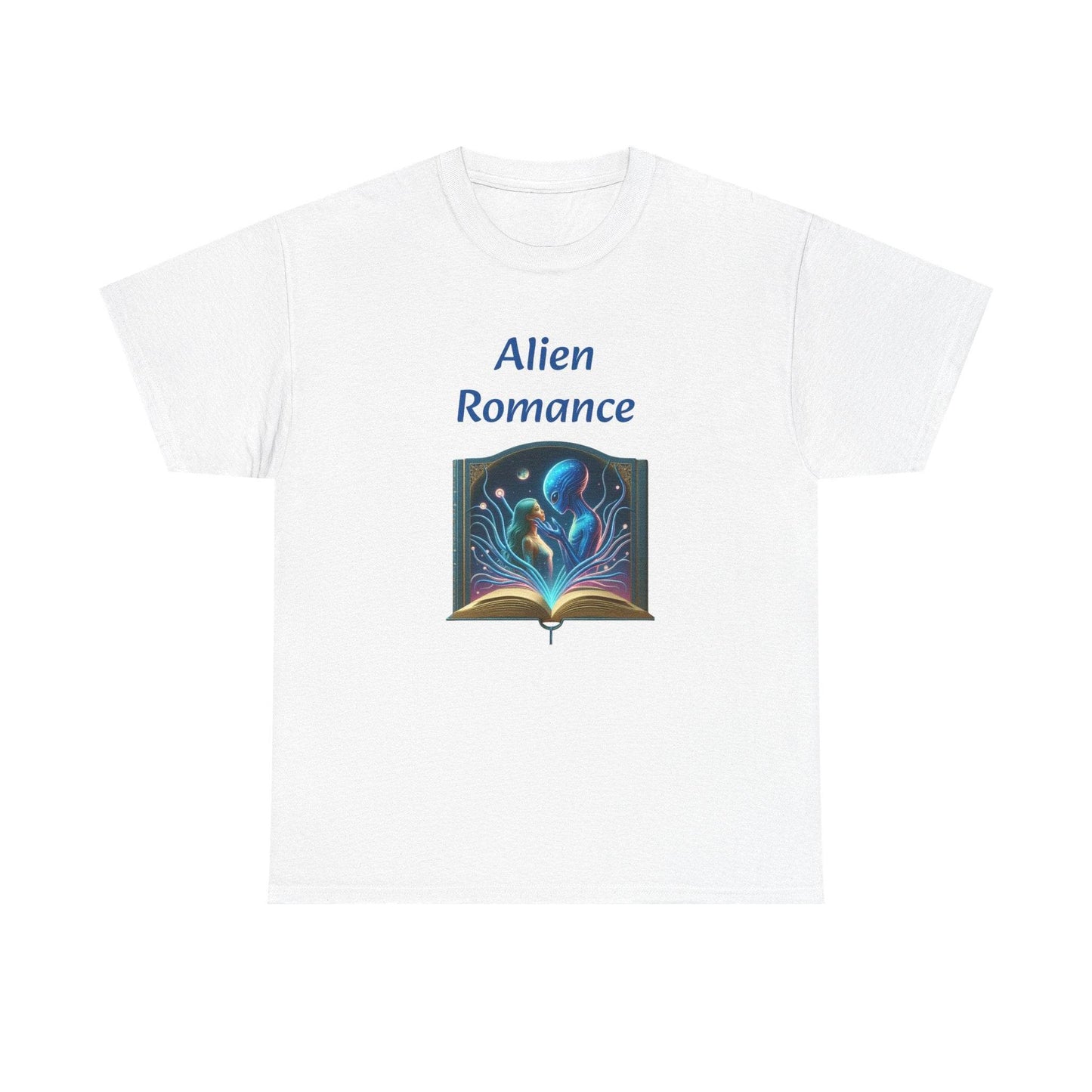 Sci-Fi - Graphic Tee - Unisex Heavy Cotton T-Shirt Alien Romance Books - The Dreamer's Bookshop.