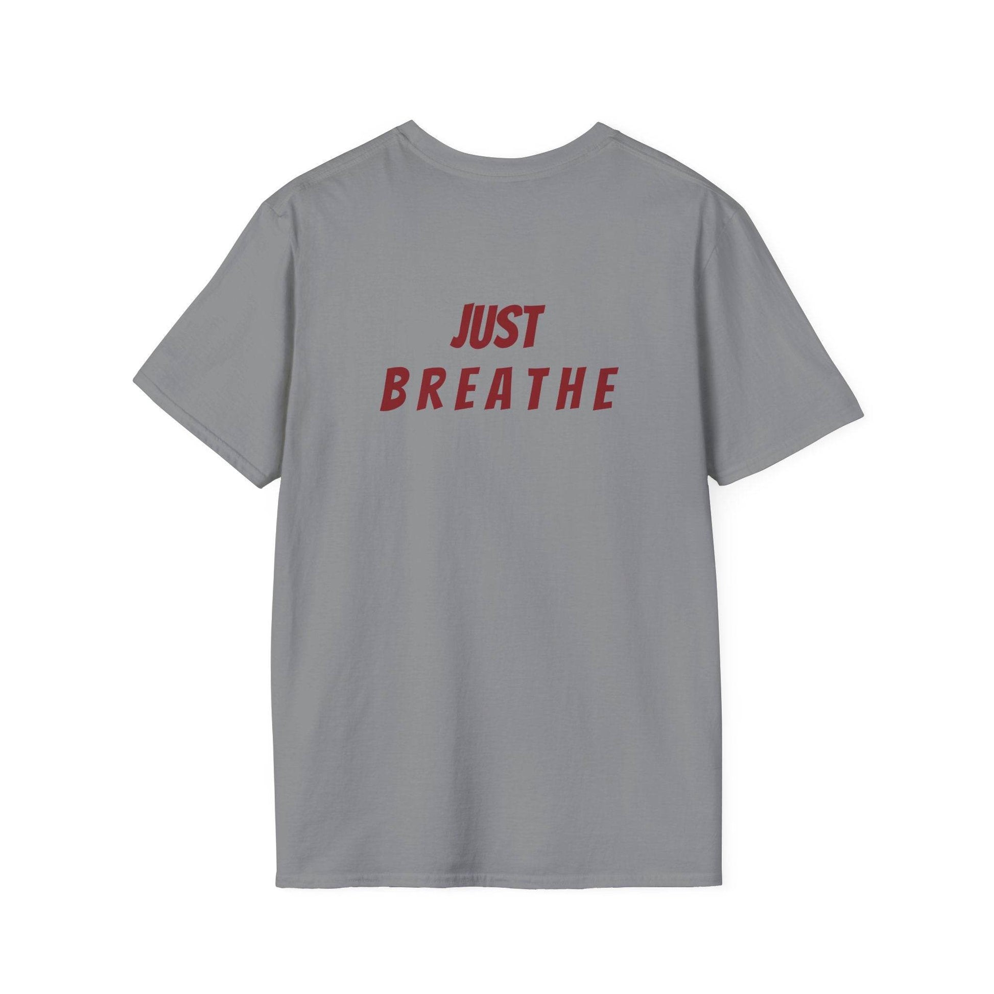 Unisex Softstyle T-Shirt - 'Just Breathe' - The Dreamer's Bookshop.