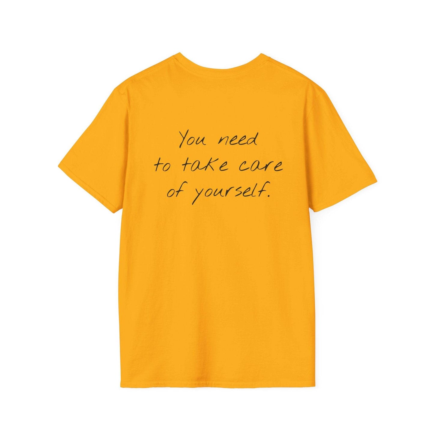 Unisex Softstyle T-Shirt - 'Take Care' Inspirational - The Dreamer's Bookshop.
