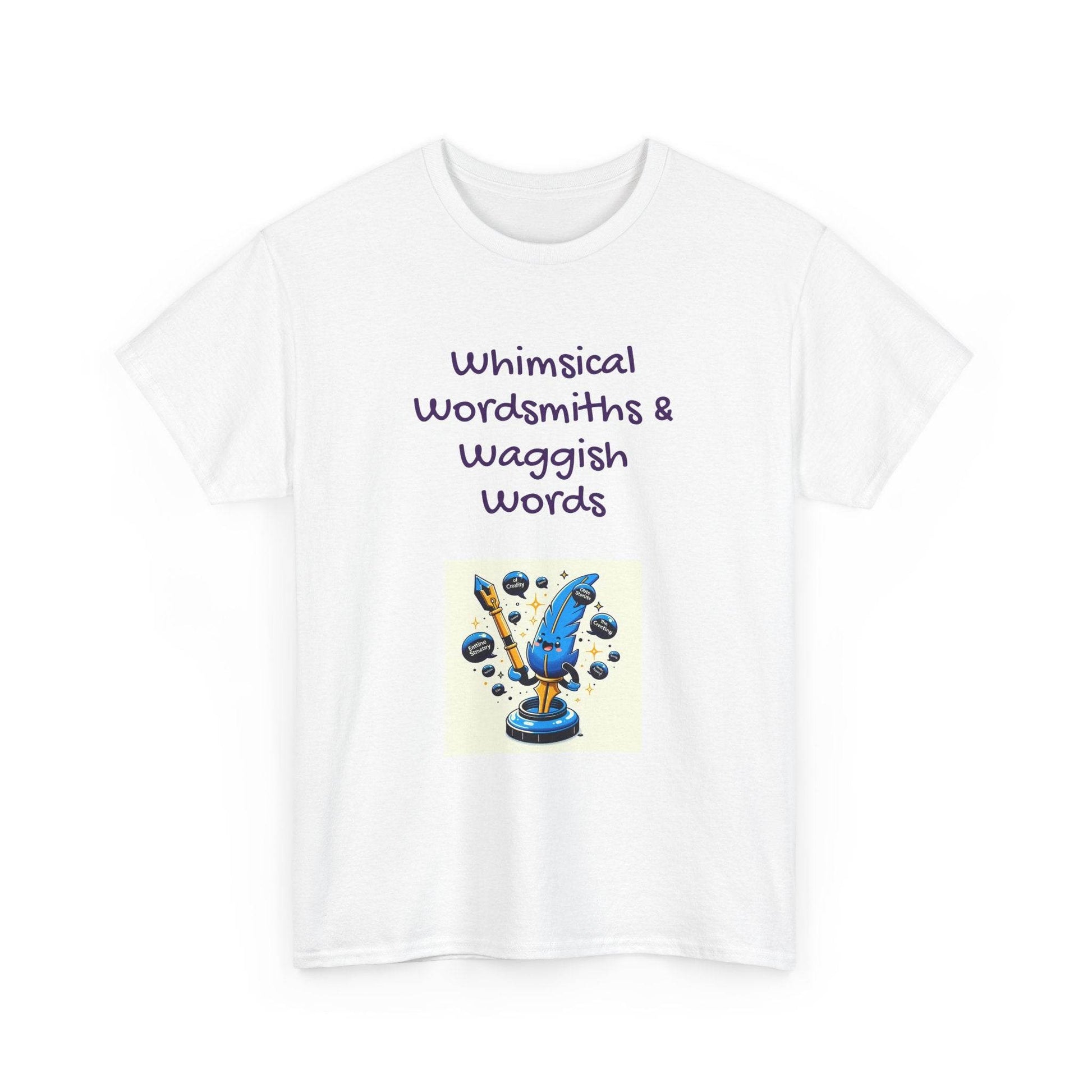 Whimsical Words Unisex Cotton Tee - Fun Graphic T-Shirt for Word Lovers - The Dreamer's Bookshop.