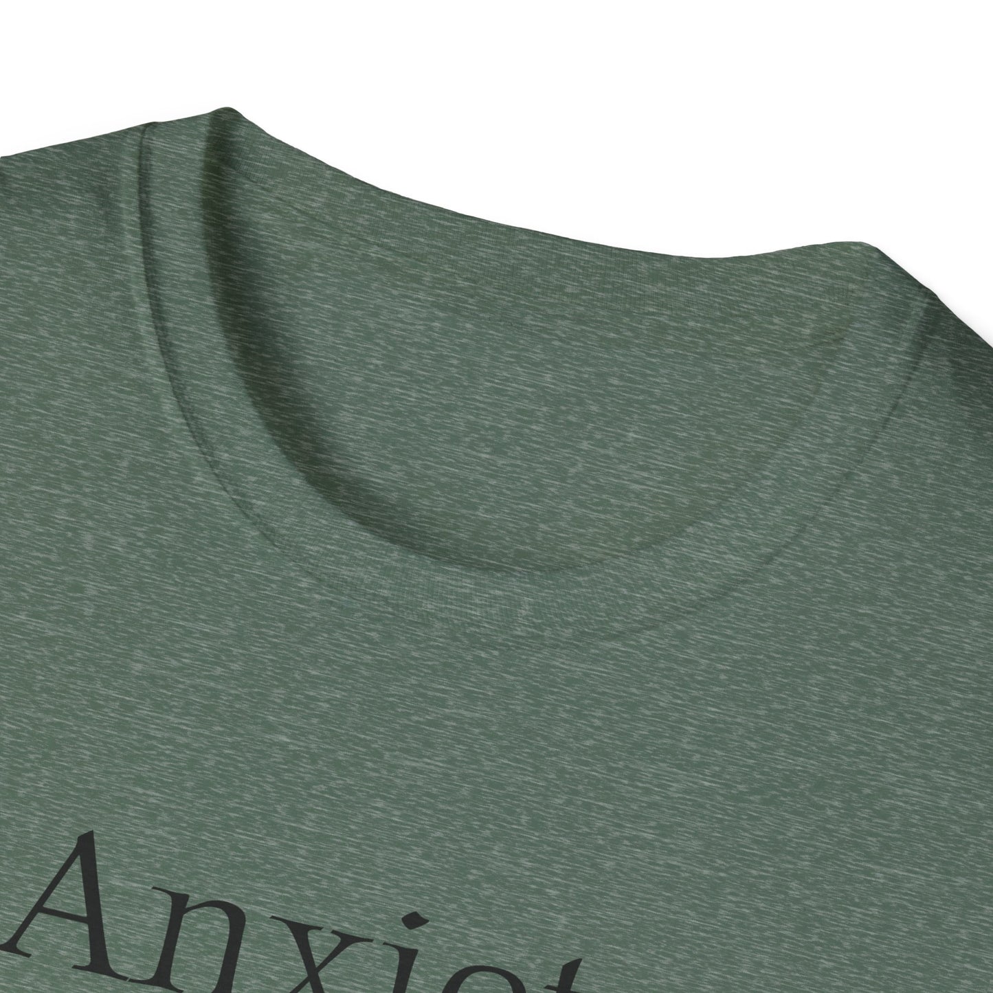 Anxiety Warrior Unisex Softstyle T-Shirt - Empowering Battle Against Mental Health