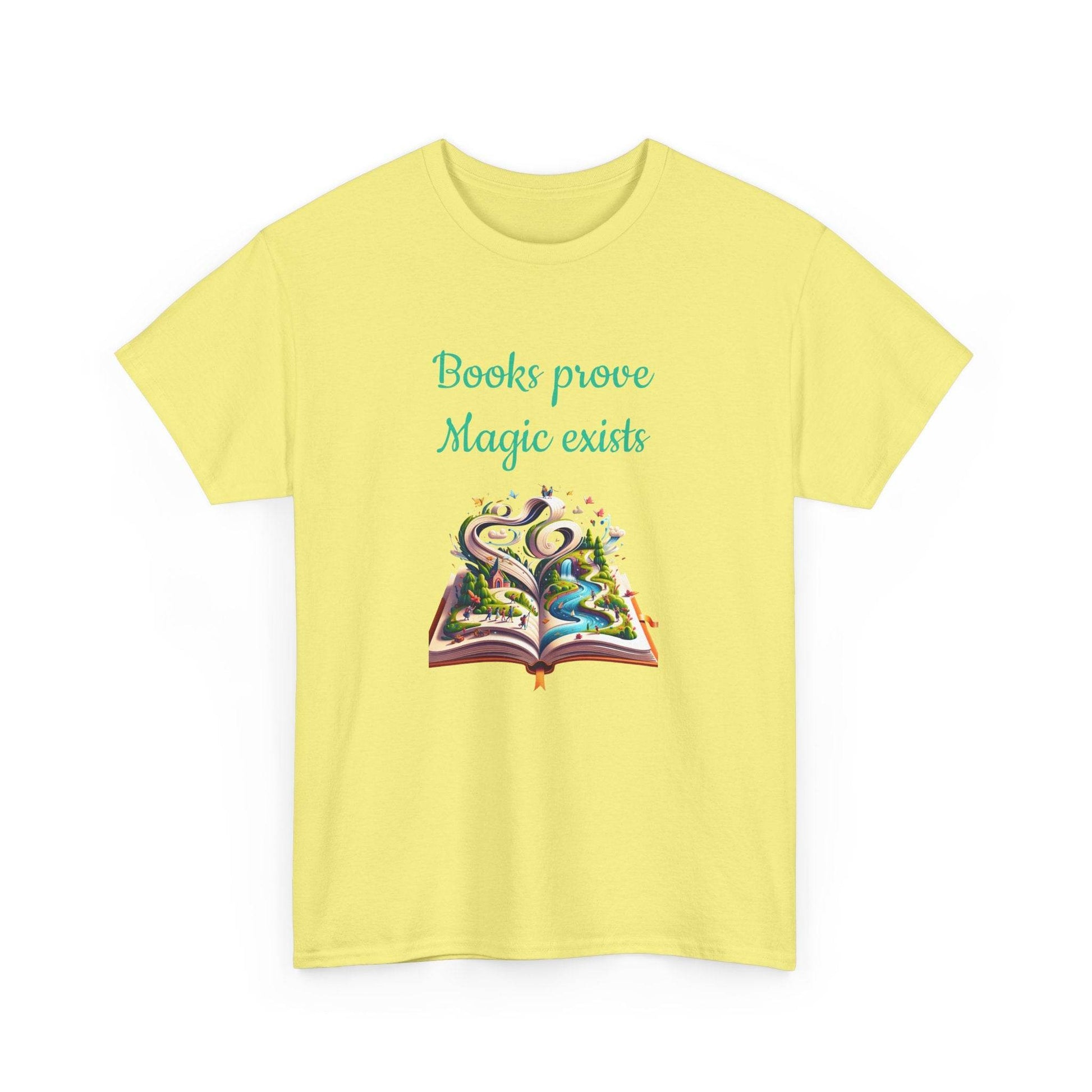 Magic Exists -A Unisex Heavy Cotton Tee - Perfect Gift for Book Lovers - The Dreamer's Bookshop.