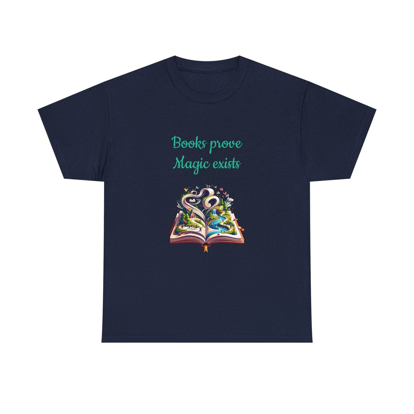 Magic Exists -A Unisex Heavy Cotton Tee - Perfect for Book Lovers - The Dreamer's Bookshop.