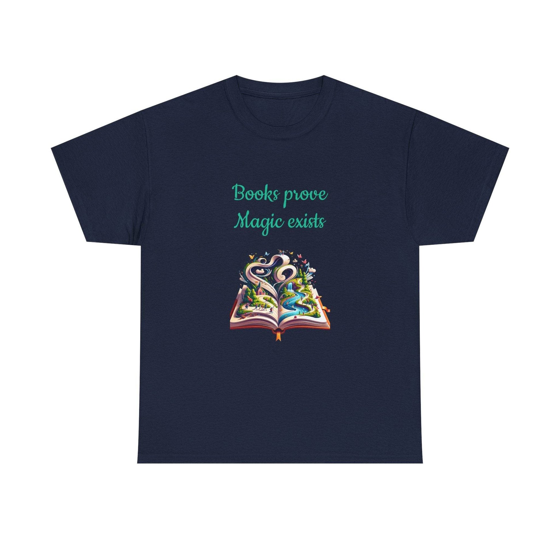 Magic Exists -A Unisex Heavy Cotton Tee - Perfect for Book Lovers - The Dreamer's Bookshop.