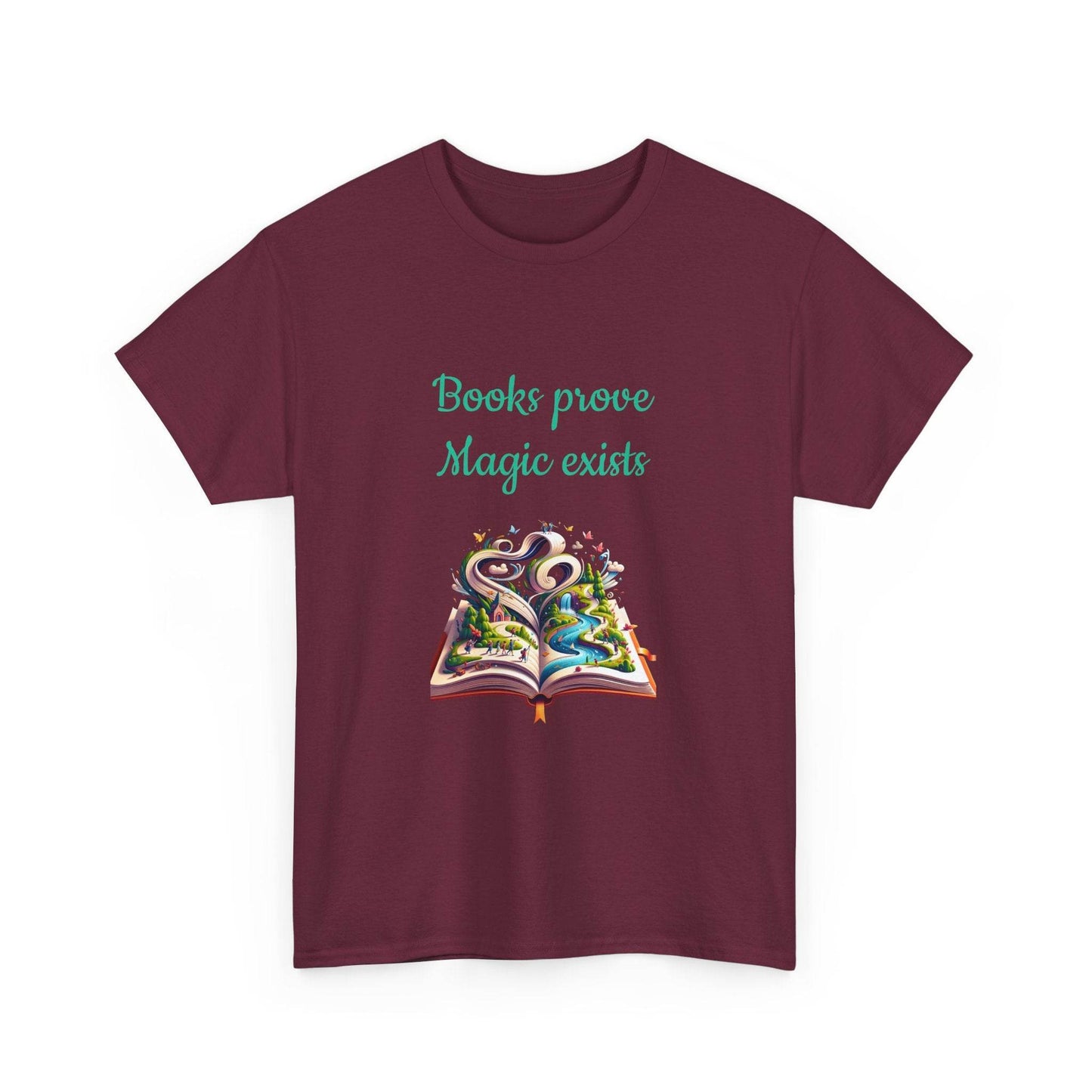 Magic exists - Unisex Heavy Cotton Tee for Book Lovers - The Dreamer's Bookshop.