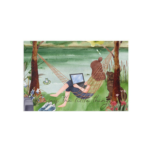 The Dreamer's Bookshop "Lake" Enjoy the Little Things Card