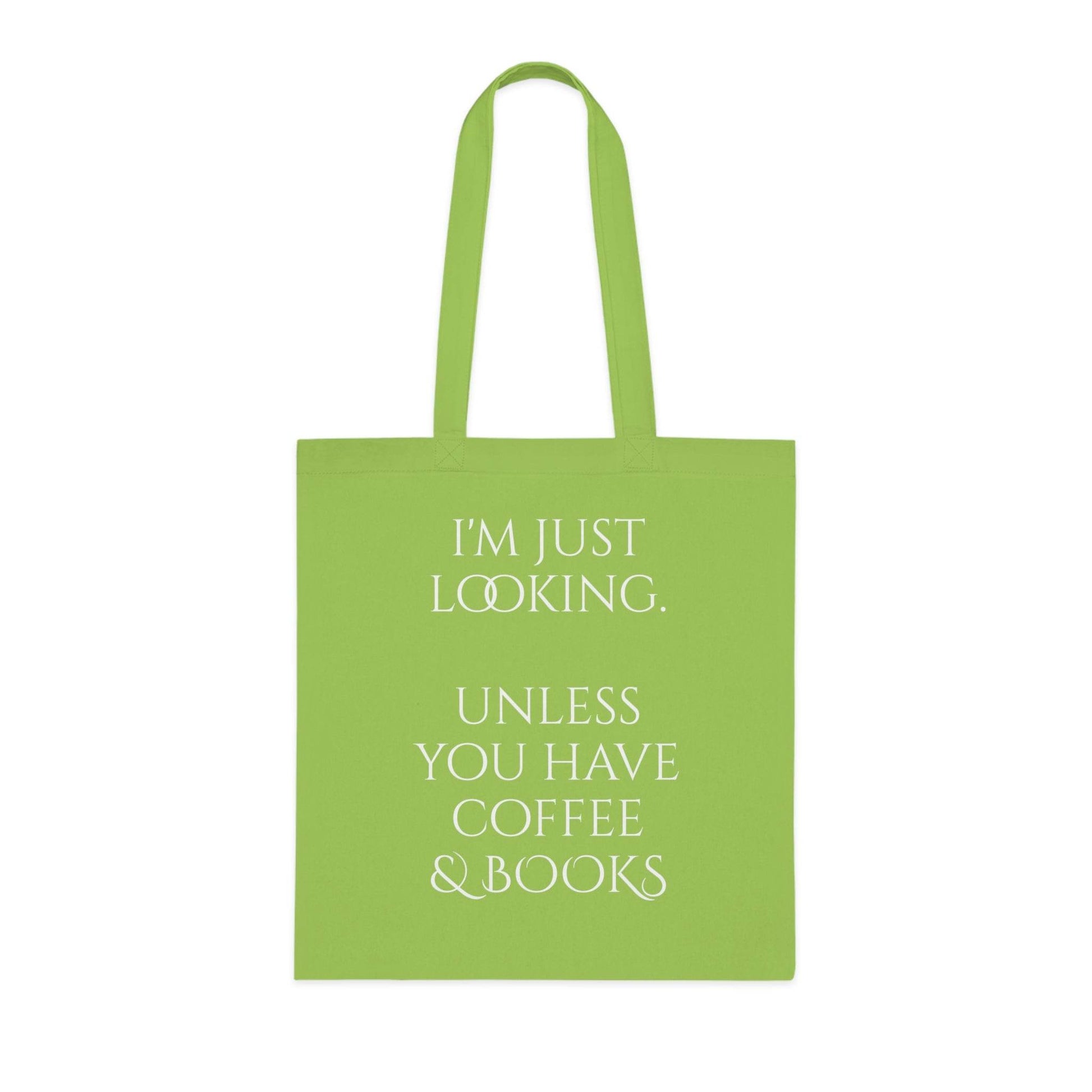 Coffee & Books Cotton Tote - Perfect for Book Lovers - The Dreamer's Bookshop.