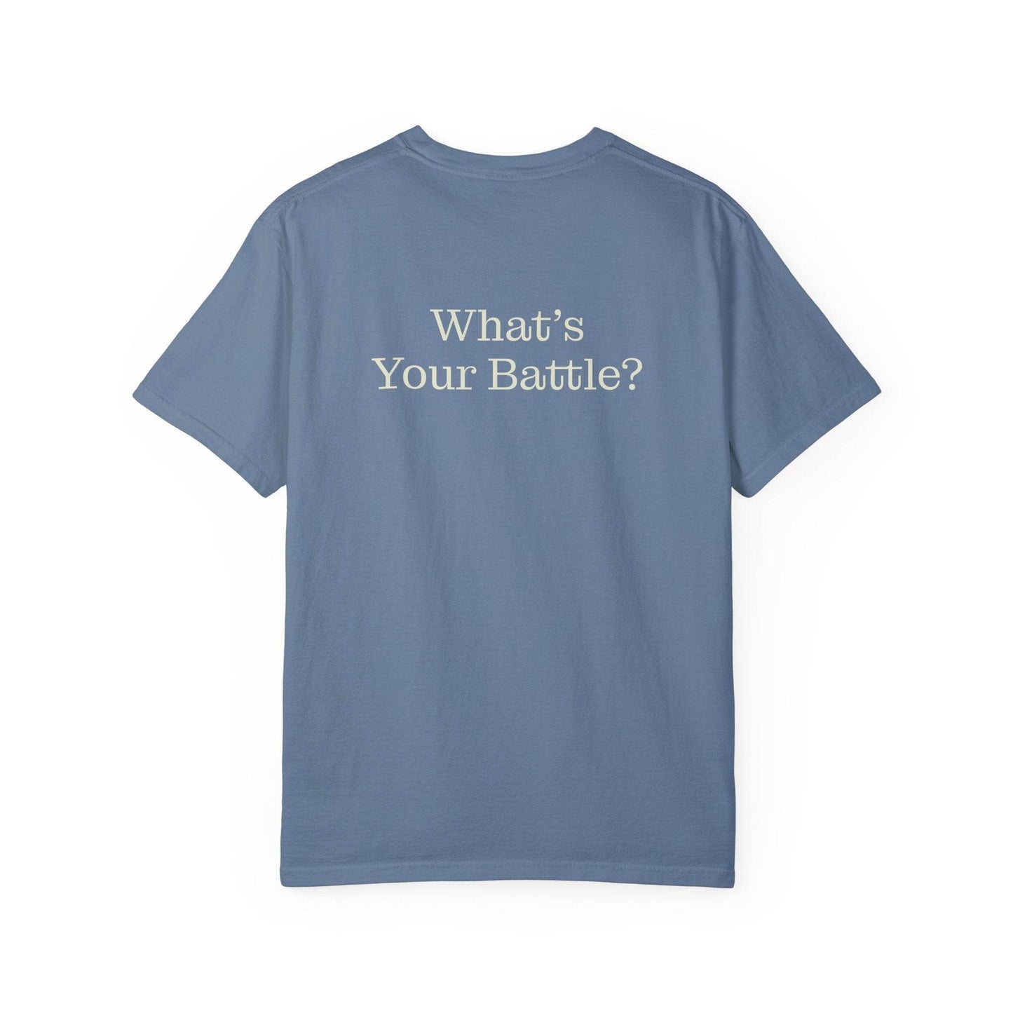 Chronic Pain Warrior Unisex Garment-Dyed T-shirt - Inspirational Motivational Tee - The Dreamer's Bookshop.