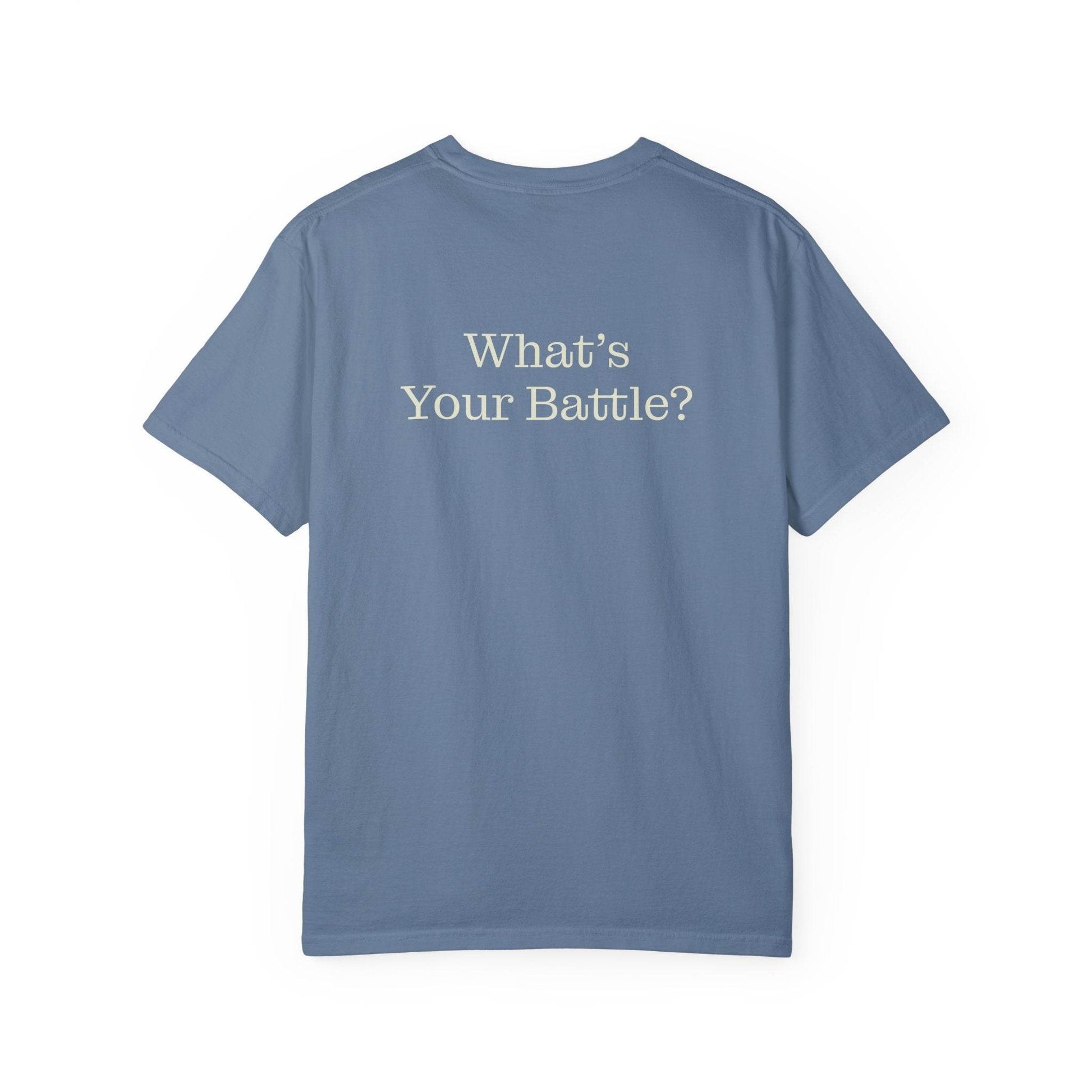Chronic Pain Warrior Unisex Garment-Dyed T-shirt - Inspirational Motivational Tee - The Dreamer's Bookshop.