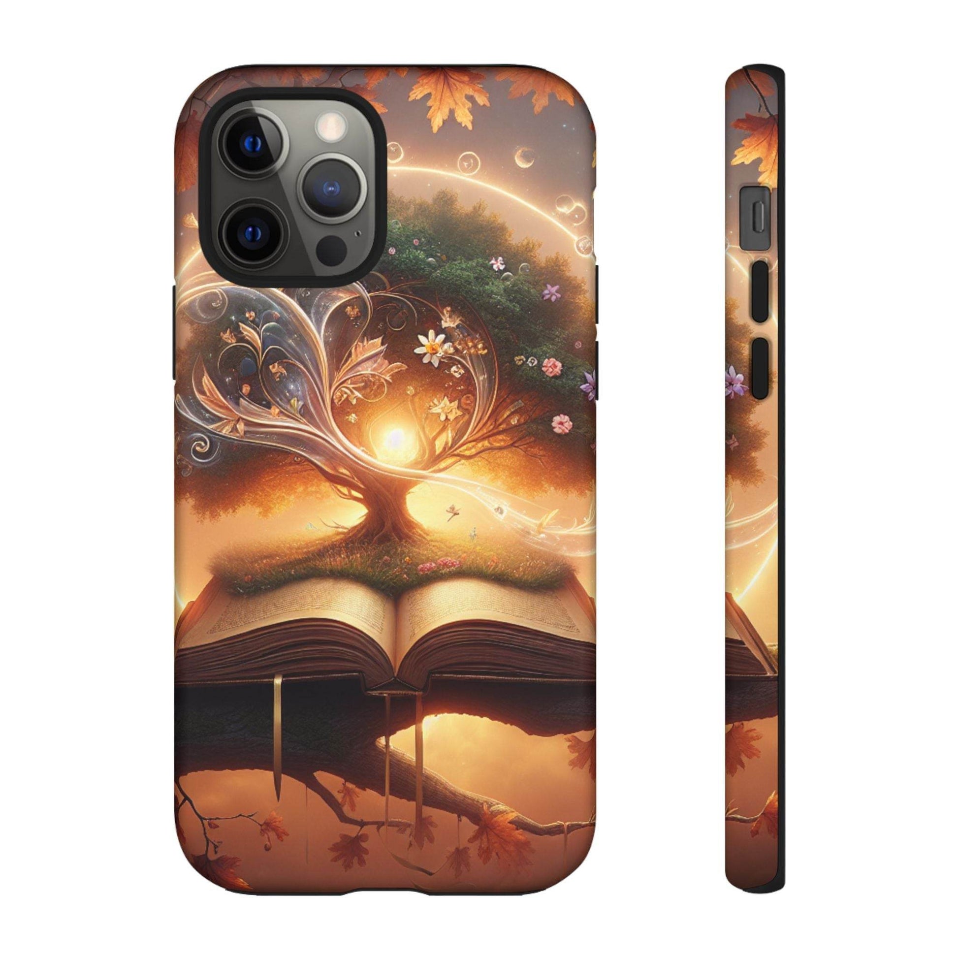 Nature-Inspired iPhone & Samsung Phone Case with Tree of Life Design - The Dreamer's Bookshop.