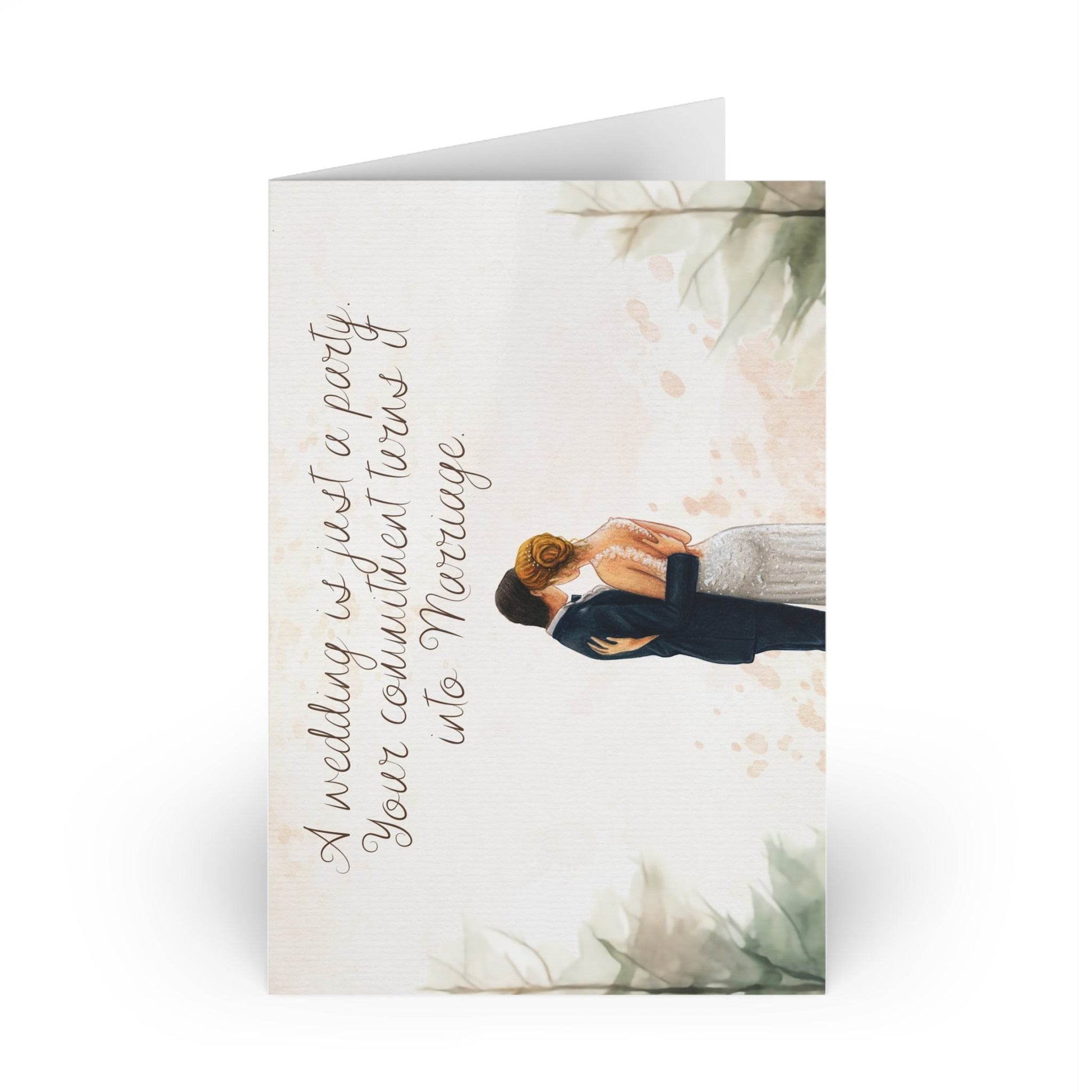 The Dreamer's Bookshop Cute "Marriage" Wedding Card - The Dreamer's Bookshop.