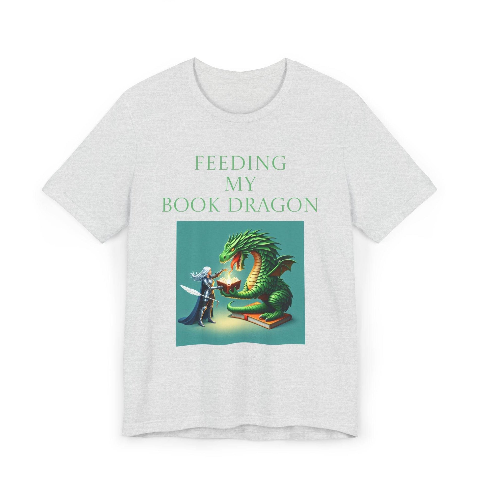 Unisex Jersey T-Shirt - Book Dragon - The Dreamer's Bookshop.