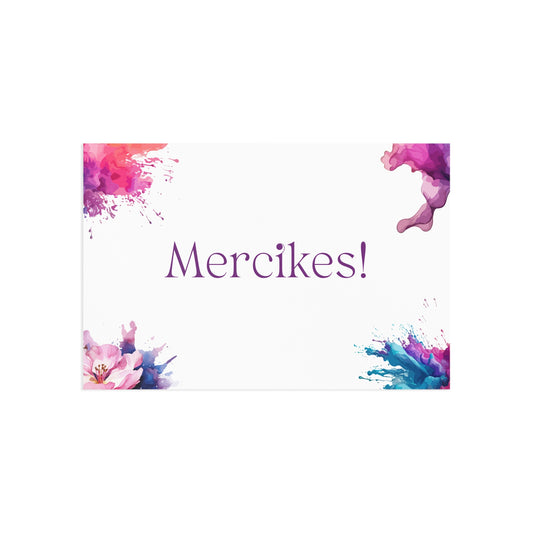The Dreamer's Bookshop "Mercikes" Exclamation Card
